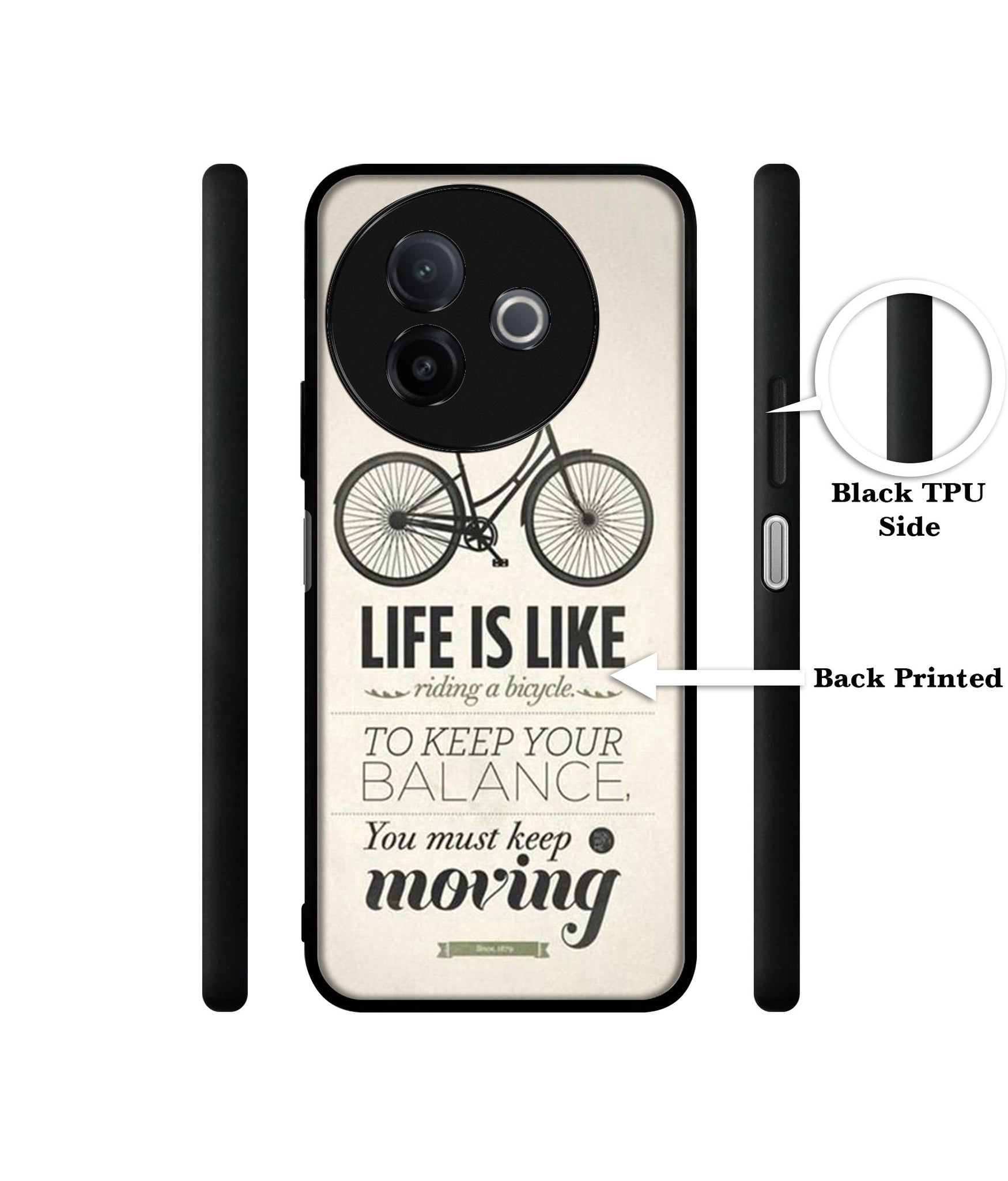 Life is Like Moving Designer 2D Printed Back Case Cover for Vivo Y39 5G / Y300i 5G