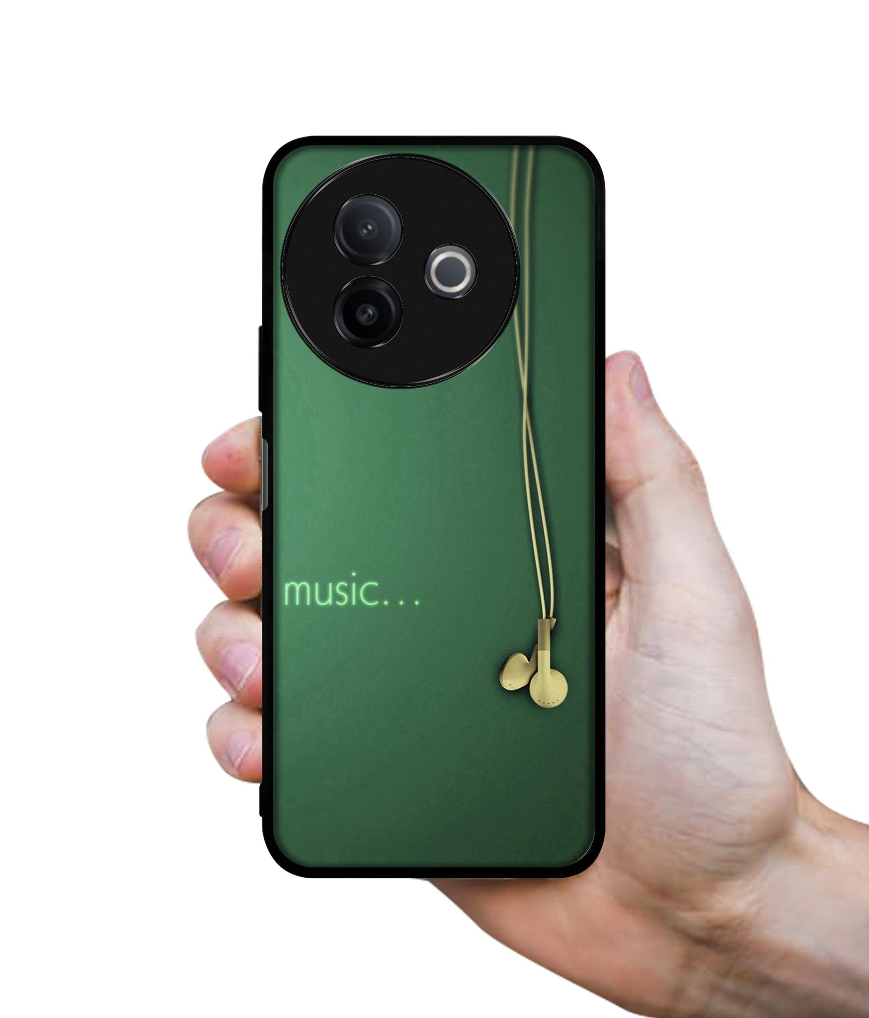 Headphone Music Designer 2D Printed Back Case Cover for Vivo Y39 5G / Y300i 5G