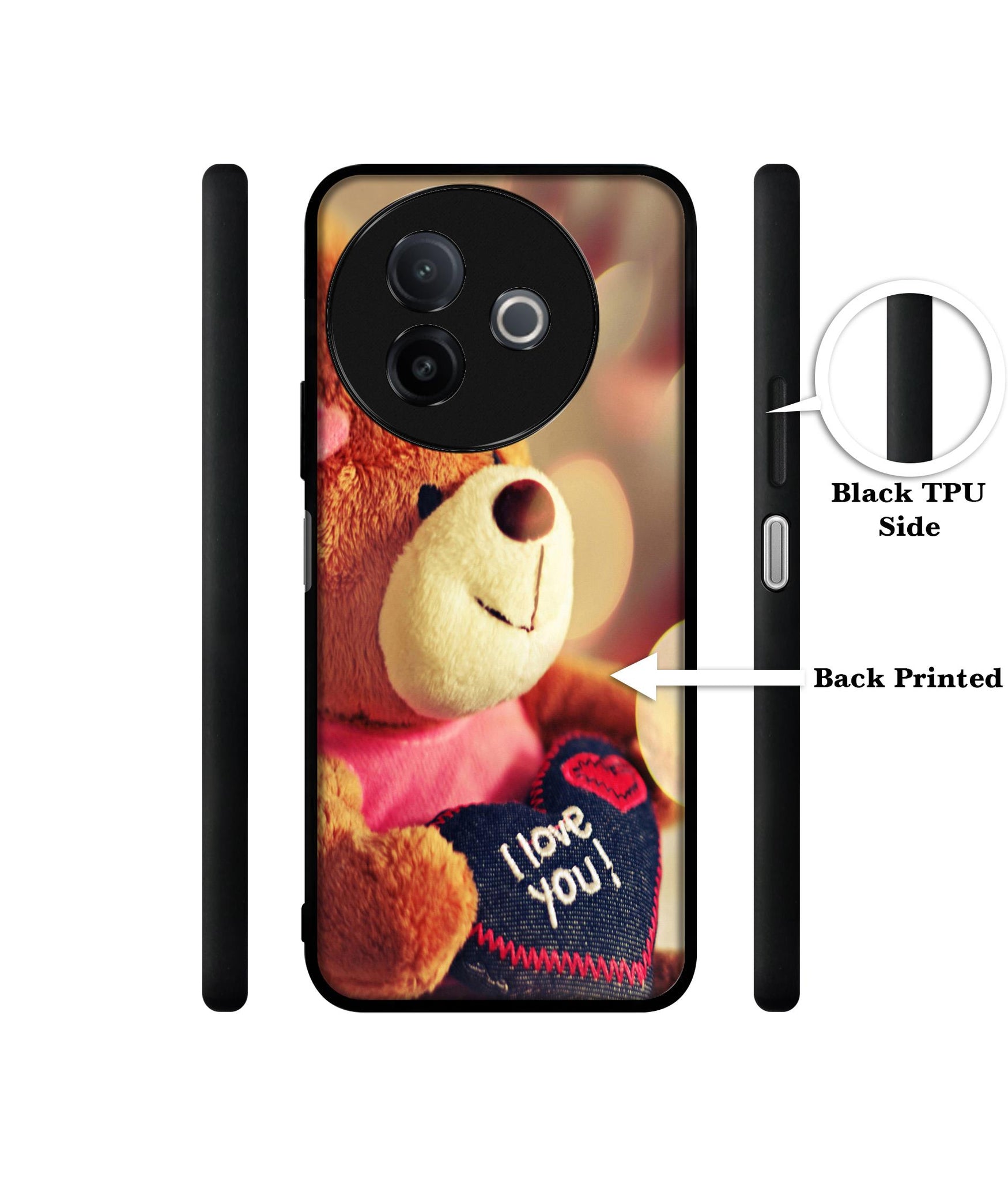 Teddy Bear Designer 2D Printed Back Case Cover for Vivo Y39 5G / Y300i 5G