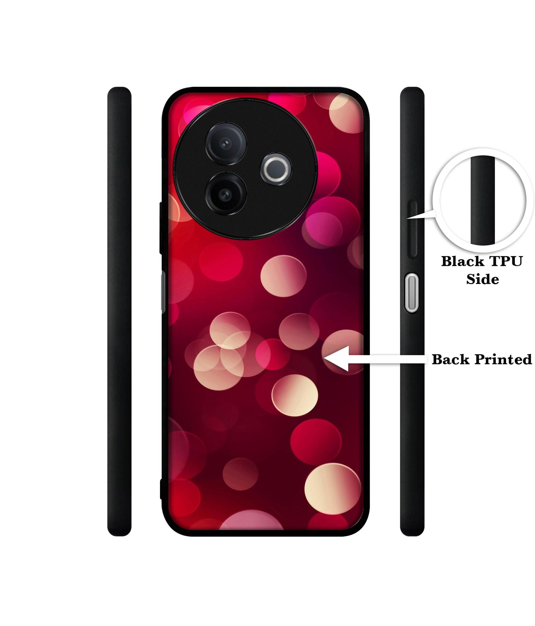 3D Circles Designer 2D Printed Back Case Cover for Vivo Y39 5G / Y300i 5G