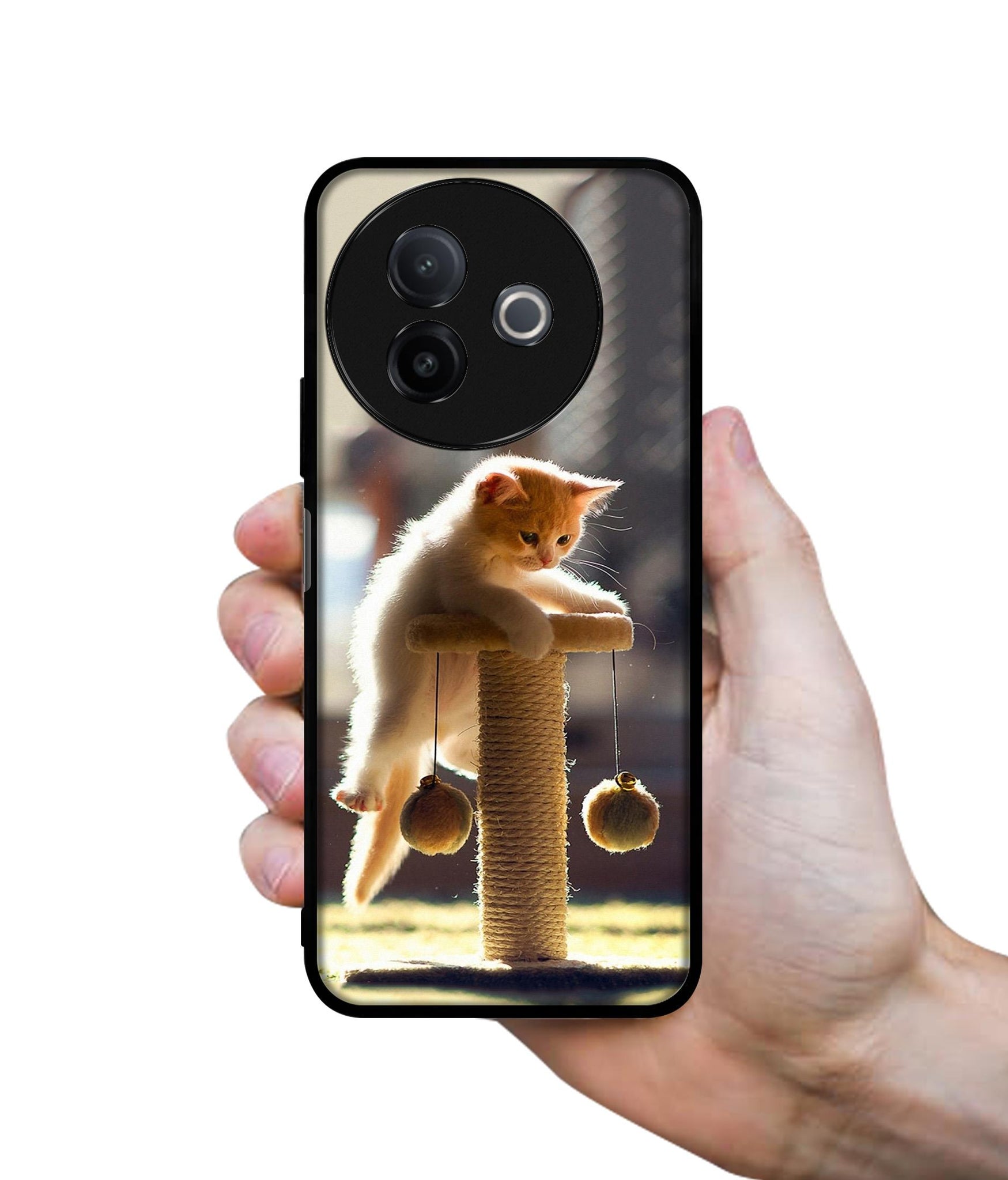 Cat Climbing Designer 2D Printed Back Case Cover for Vivo Y39 5G / Y300i 5G