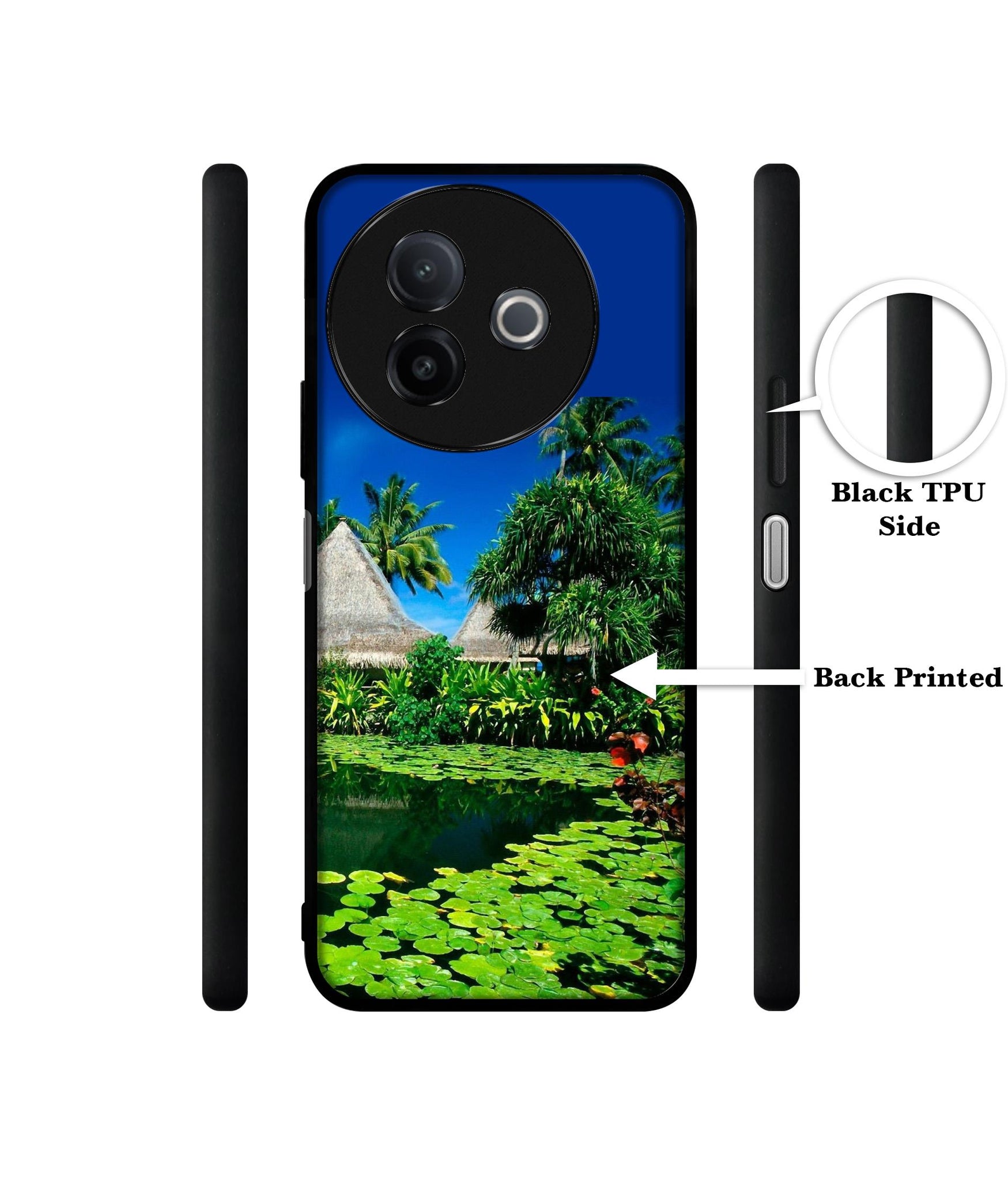Tropics Water Designer 2D Printed Back Case Cover for Vivo Y39 5G / Y300i 5G