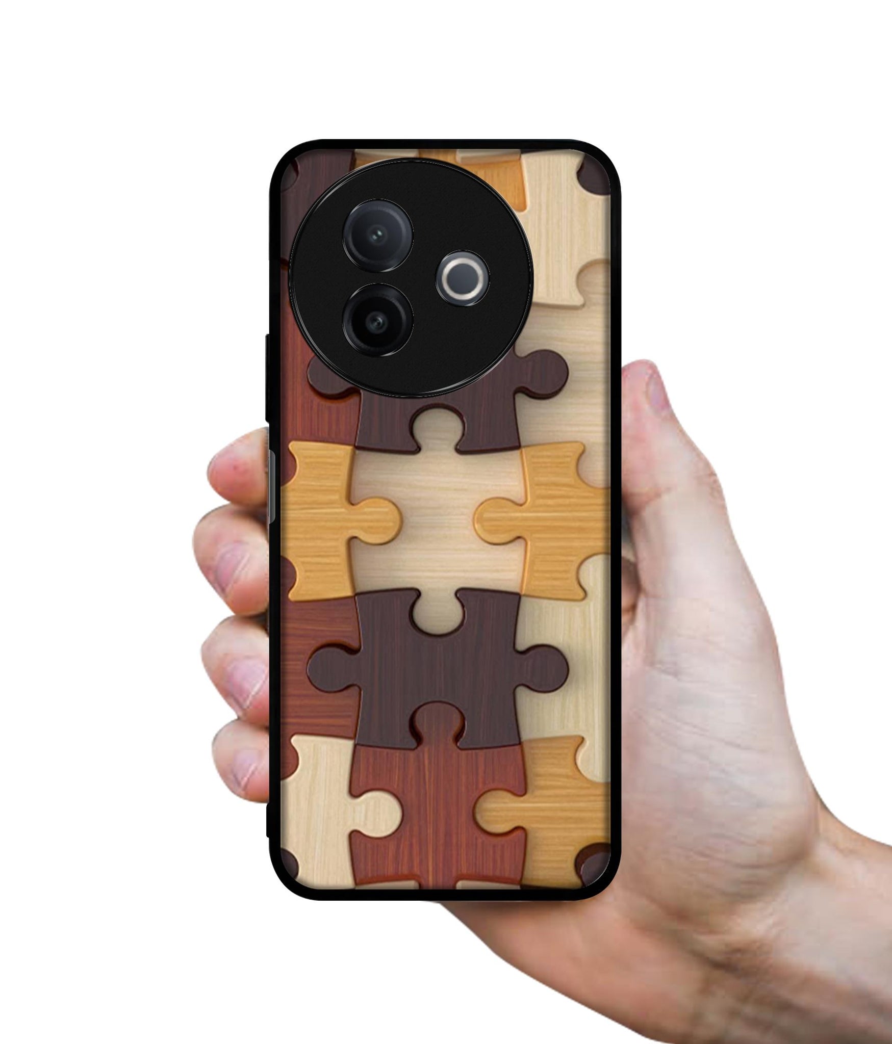 Puzzle Pattern Designer 2D Printed Back Case Cover for Vivo Y39 5G / Y300i 5G