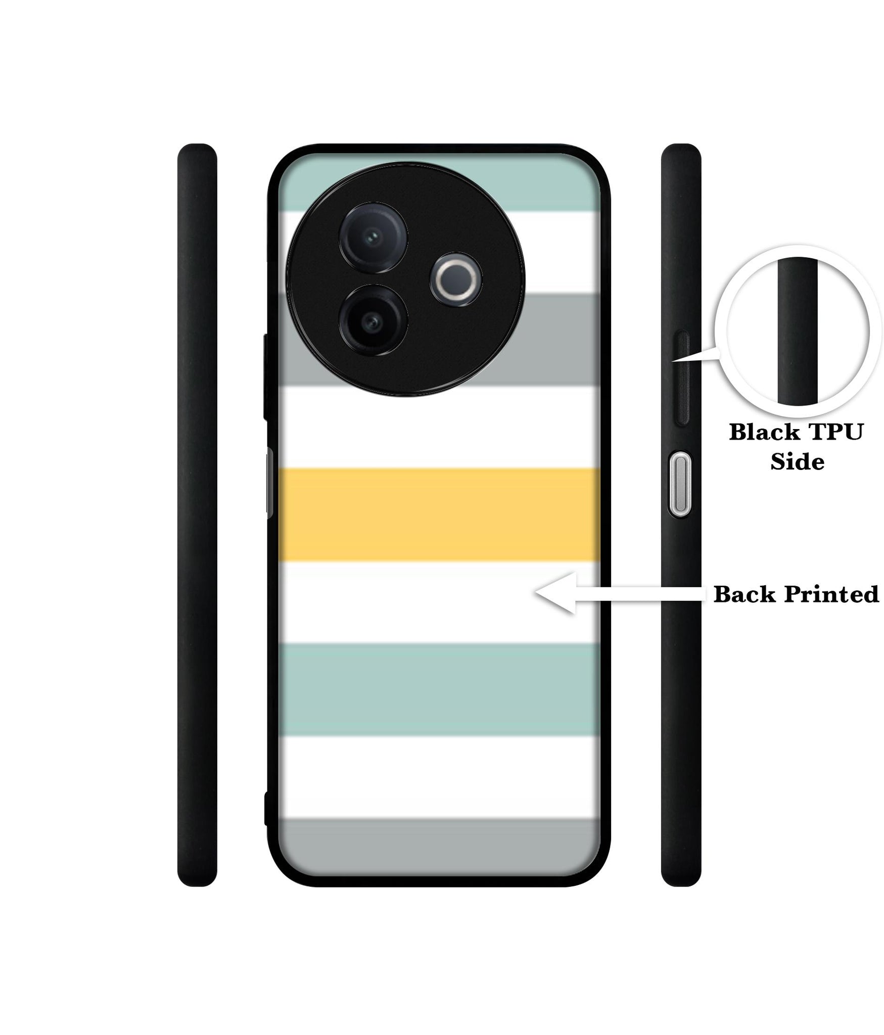 Line Texture Designer 2D Printed Back Case Cover for Vivo Y39 5G / Y300i 5G
