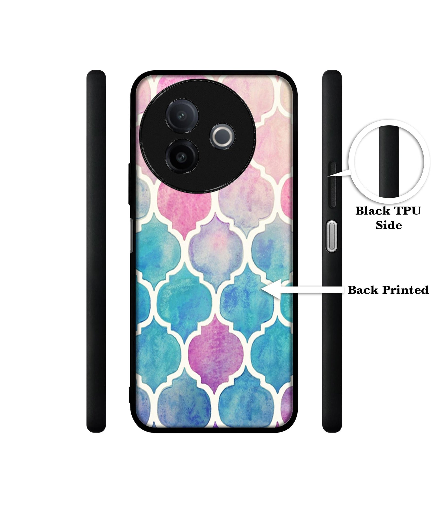 Patterns Art Designer 2D Printed Back Case Cover for Vivo Y39 5G / Y300i 5G