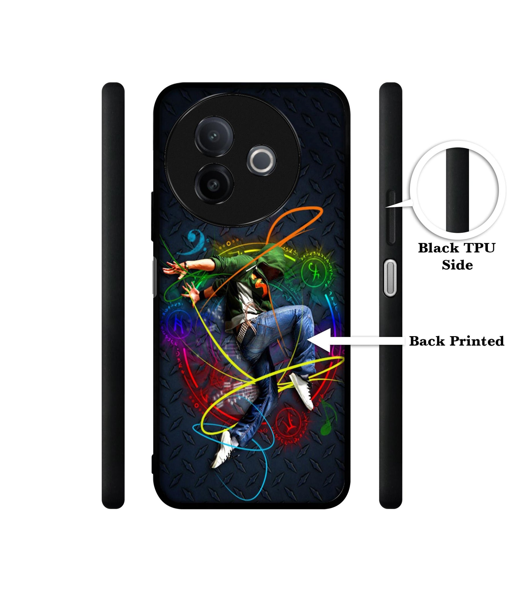 Boy With Music Designer 2D Printed Back Case Cover for Vivo Y39 5G / Y300i 5G