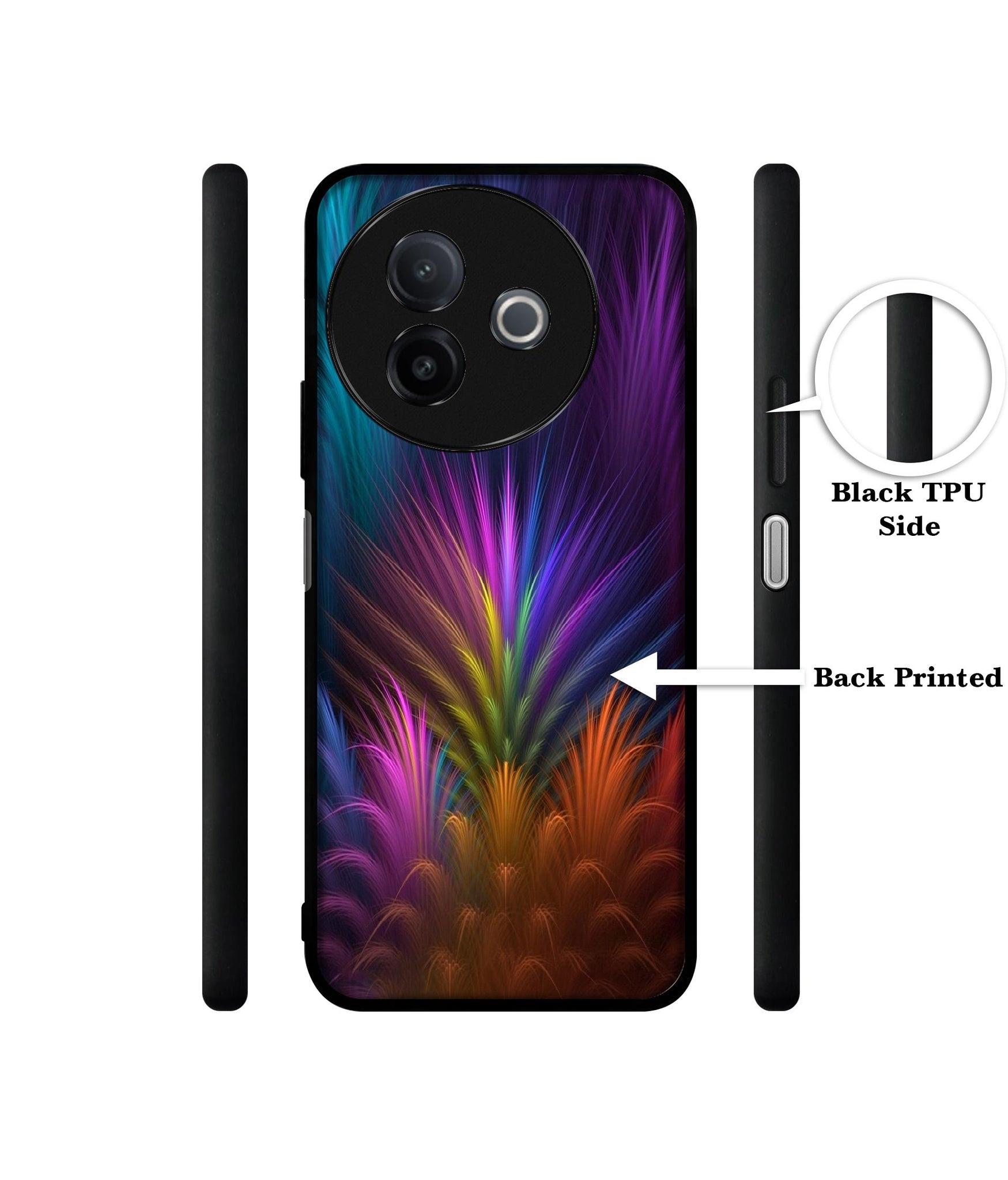 Multicoloured Designer 2D Printed Back Case Cover for Vivo Y39 5G / Y300i 5G