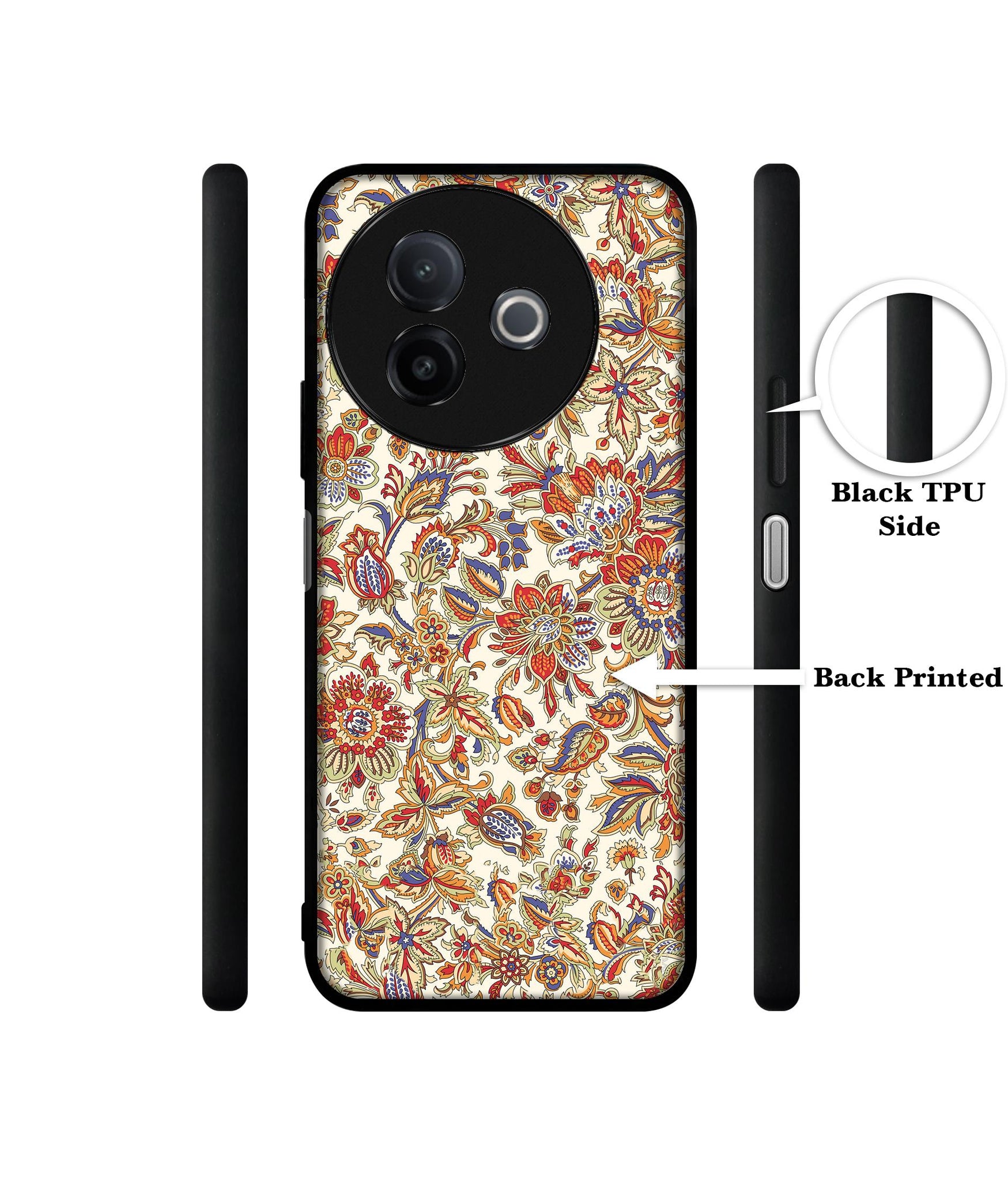 Floral Designer 2D Printed Back Case Cover for Vivo Y39 5G / Y300i 5G