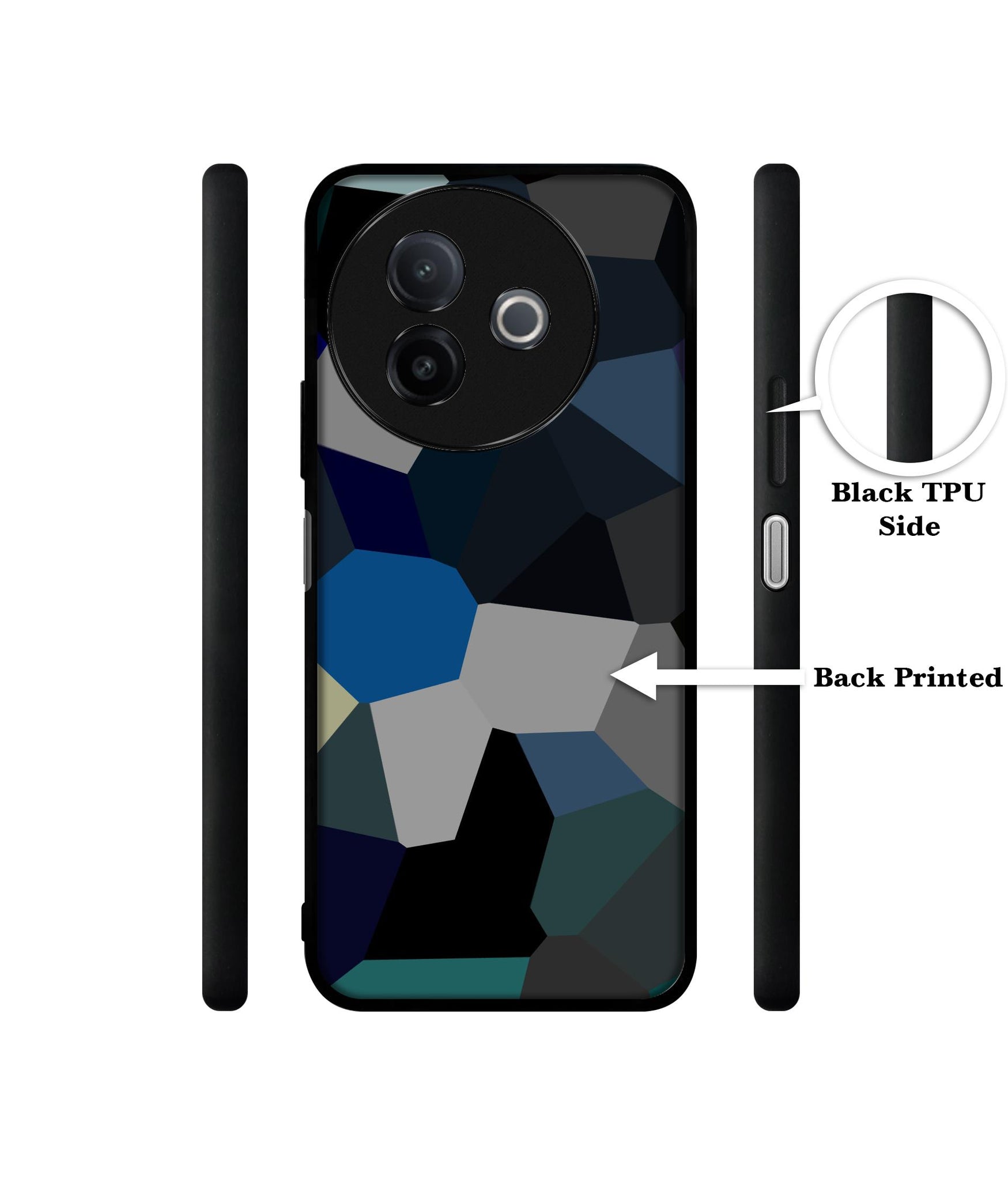 Mathematical Shape Designer 2D Printed Back Case Cover for Vivo Y39 5G / Y300i 5G