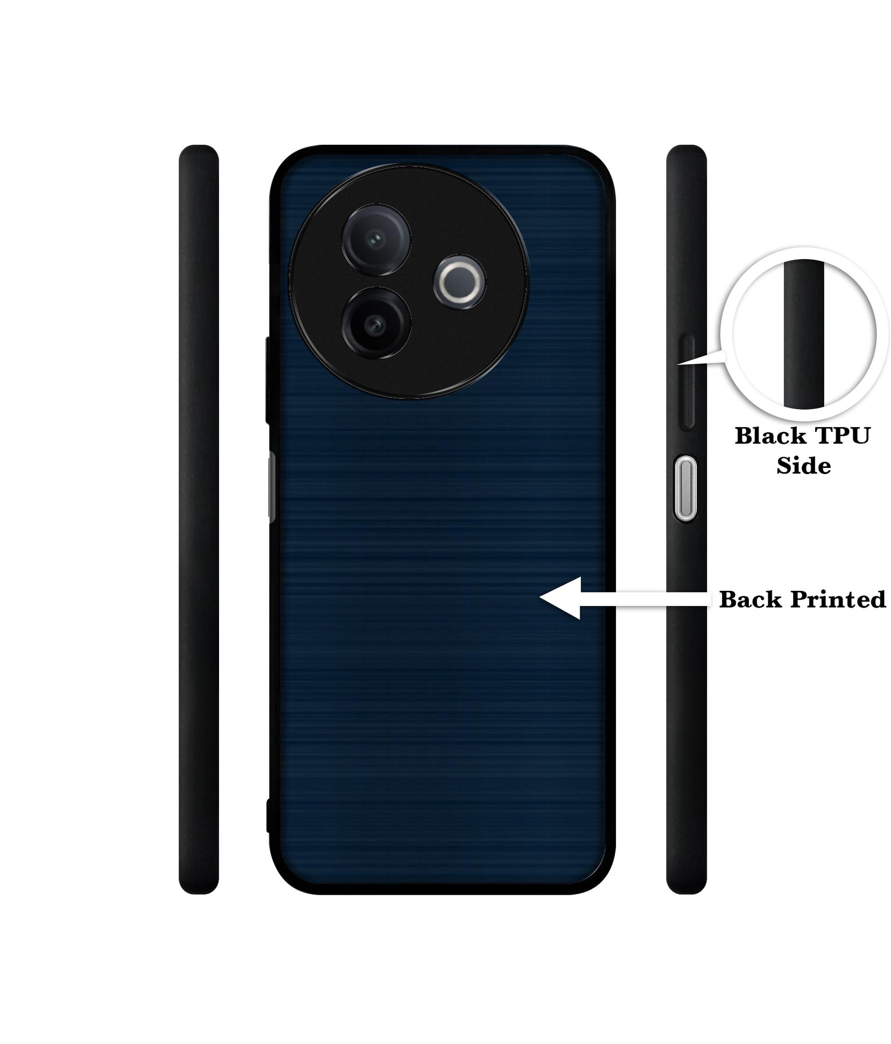 Blue Line Designer 2D Printed Back Case Cover for Vivo Y39 5G / Y300i 5G