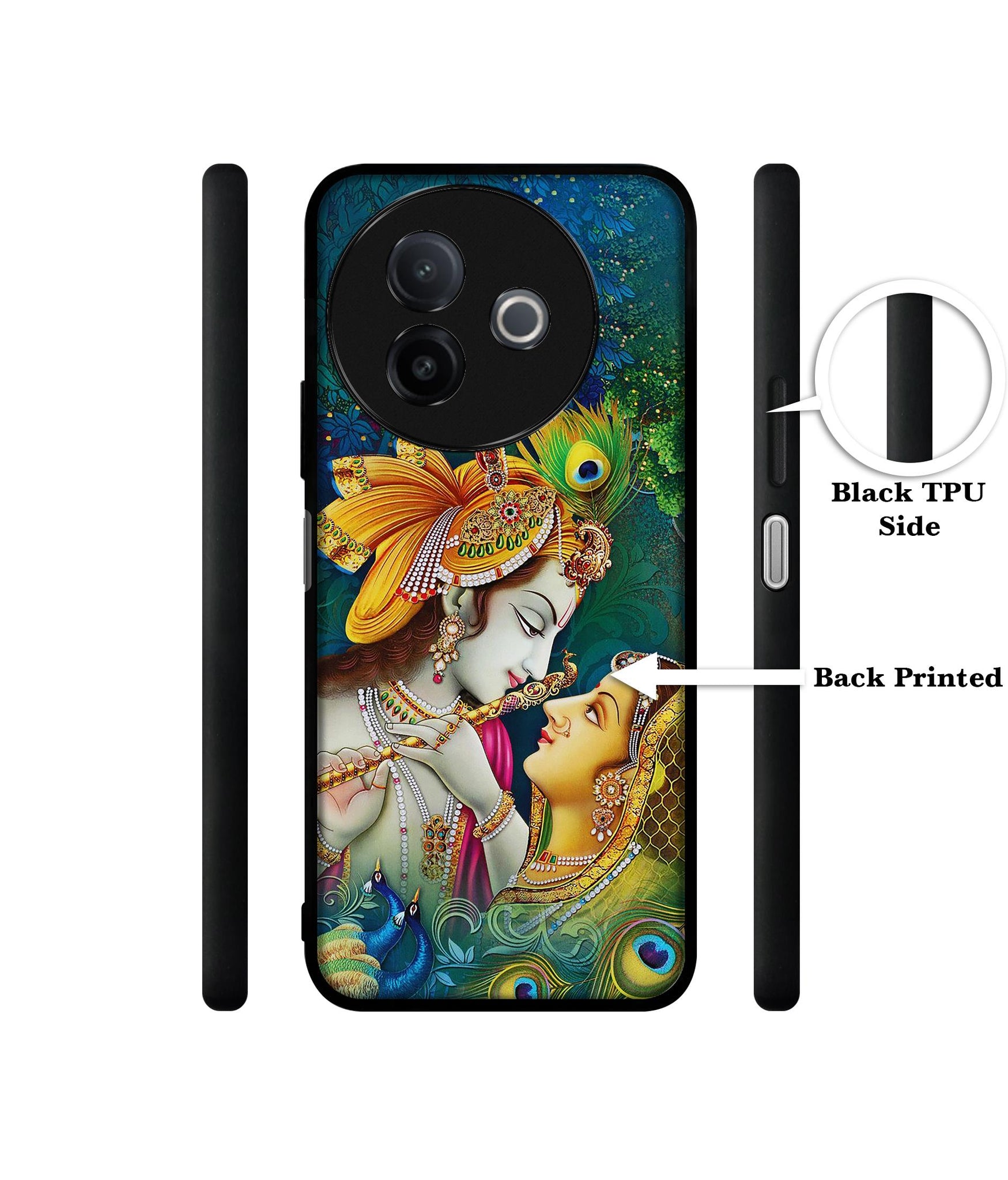 Radha Kishan Love Designer 2D Printed Back Case Cover for Vivo Y39 5G / Y300i 5G