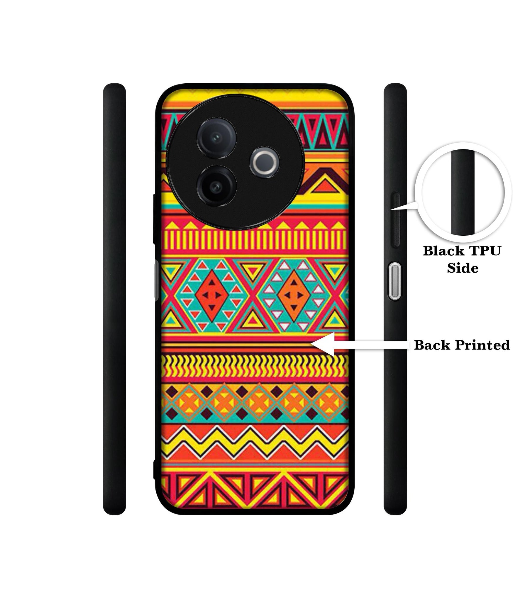 Artistic Rangoli Designer 2D Printed Back Case Cover for Vivo Y39 5G / Y300i 5G