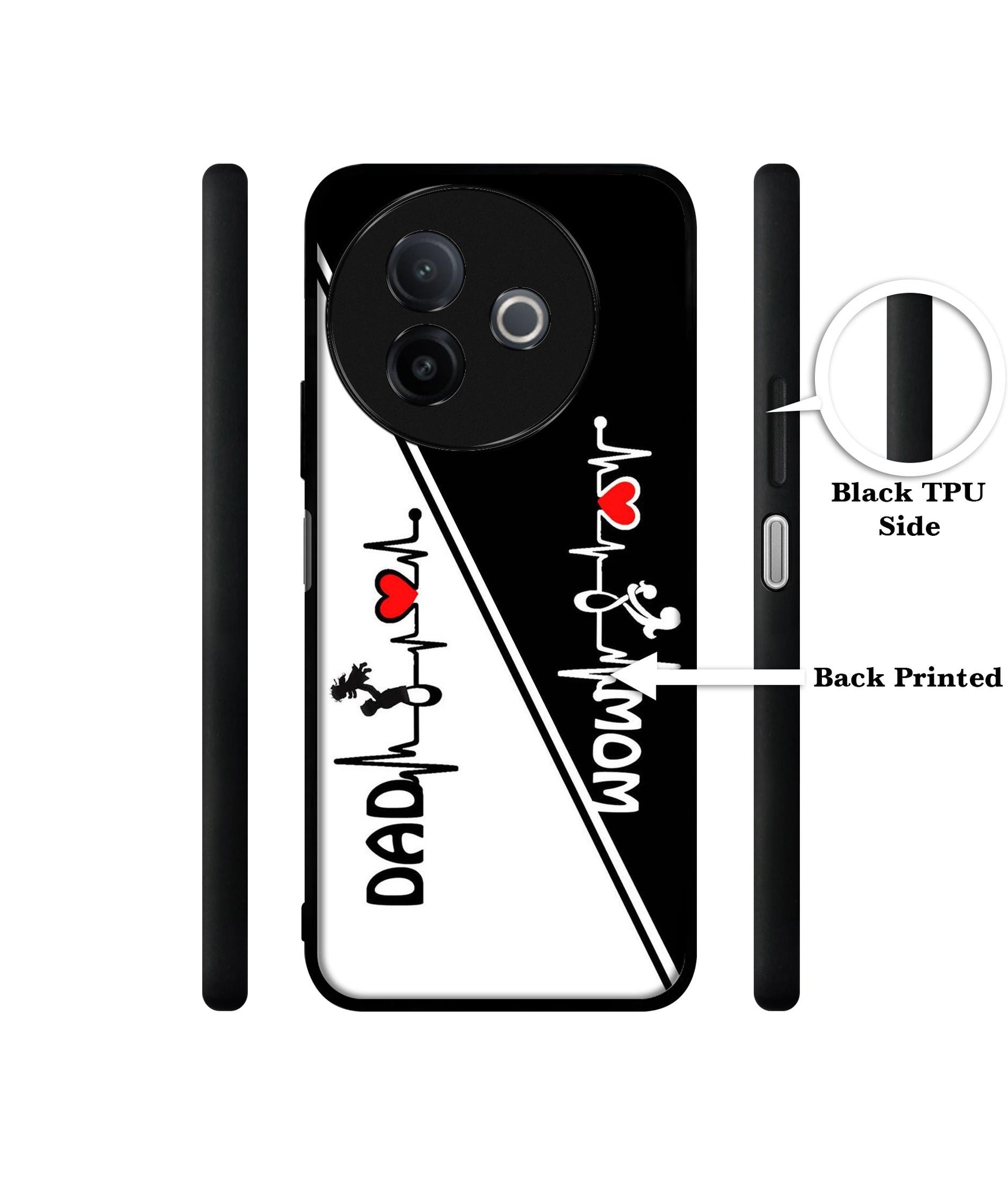 Mom and Dad Lover Designer 2D Printed Back Case Cover for Vivo Y39 5G / Y300i 5G