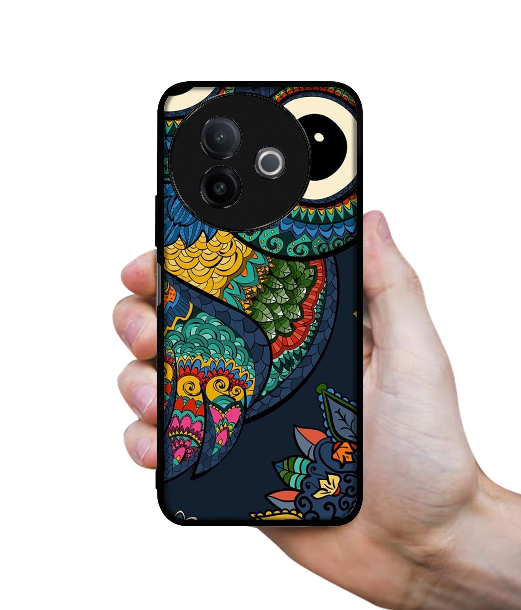 Owl Illustration Designer 2D Printed Back Case Cover for Vivo Y39 5G / Y300i 5G
