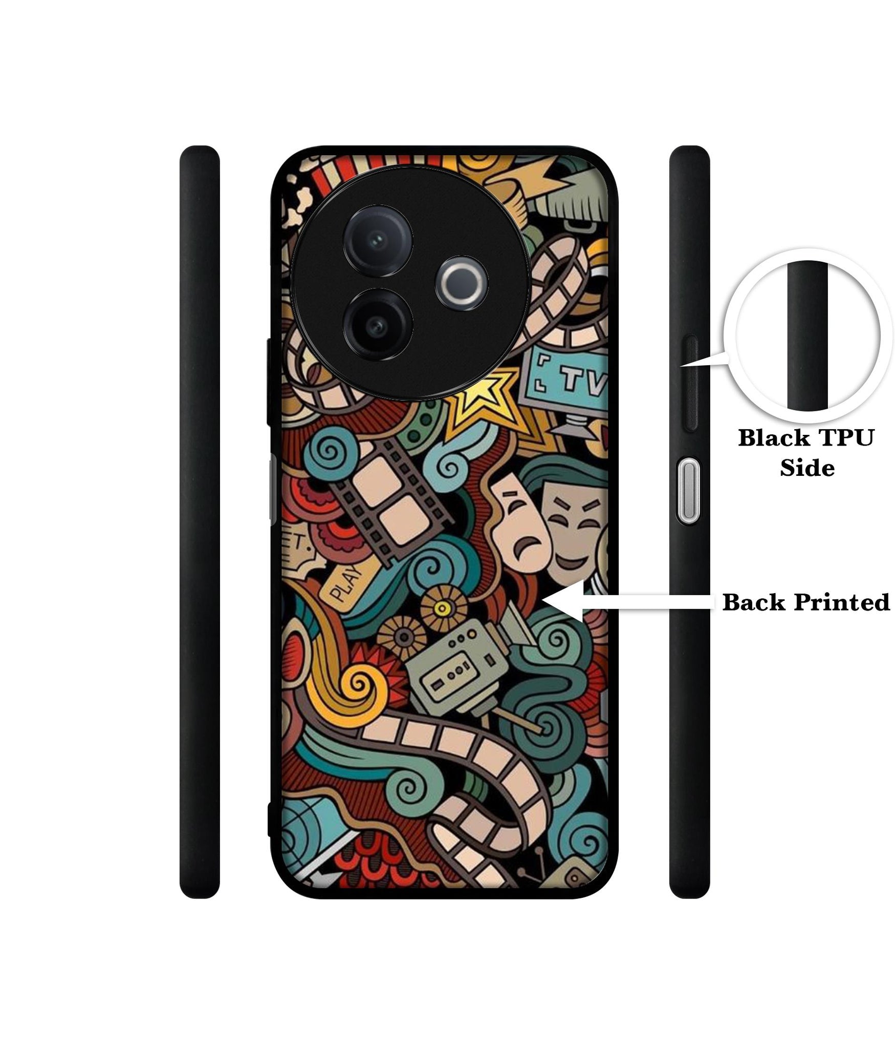 Movies Designer 2D Printed Back Case Cover for Vivo Y39 5G / Y300i 5G