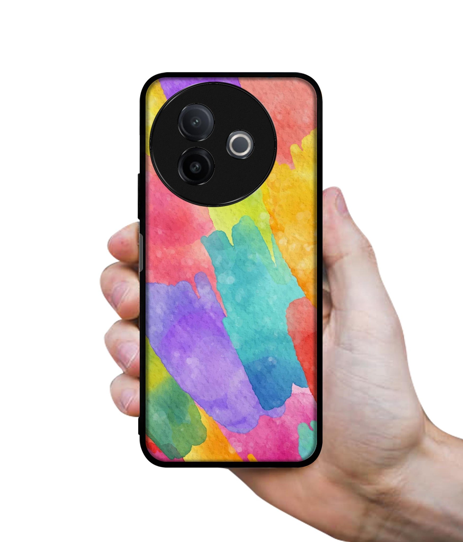 Water Paint Colorful Abstract Designer 2D Printed Back Case Cover for Vivo Y39 5G / Y300i 5G