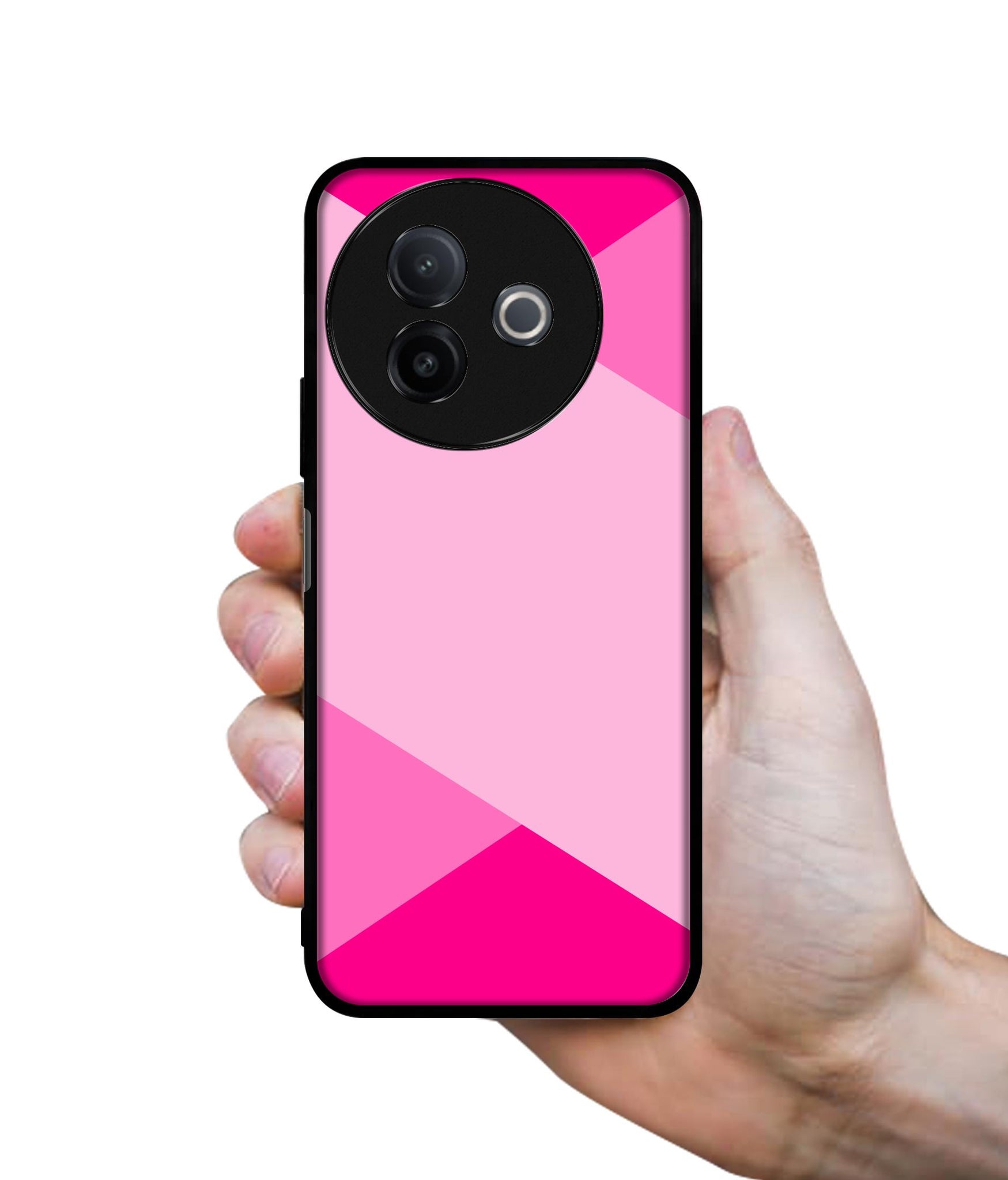 Pink Cross Vector Designer 2D Printed Back Case Cover for Vivo Y39 5G / Y300i 5G