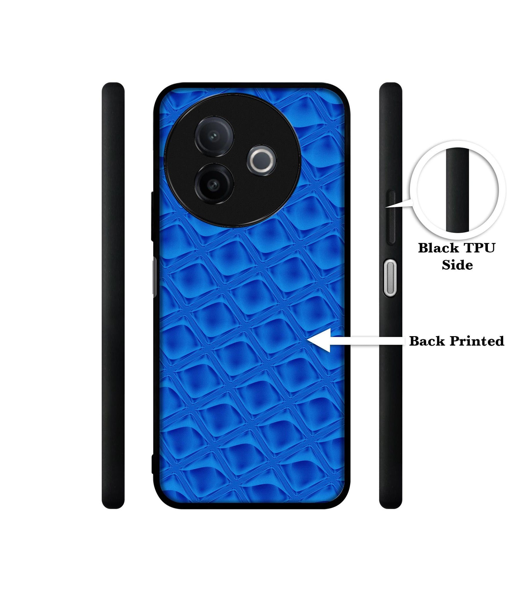 Blue Diamond Designer 2D Printed Back Case Cover for Vivo Y39 5G / Y300i 5G