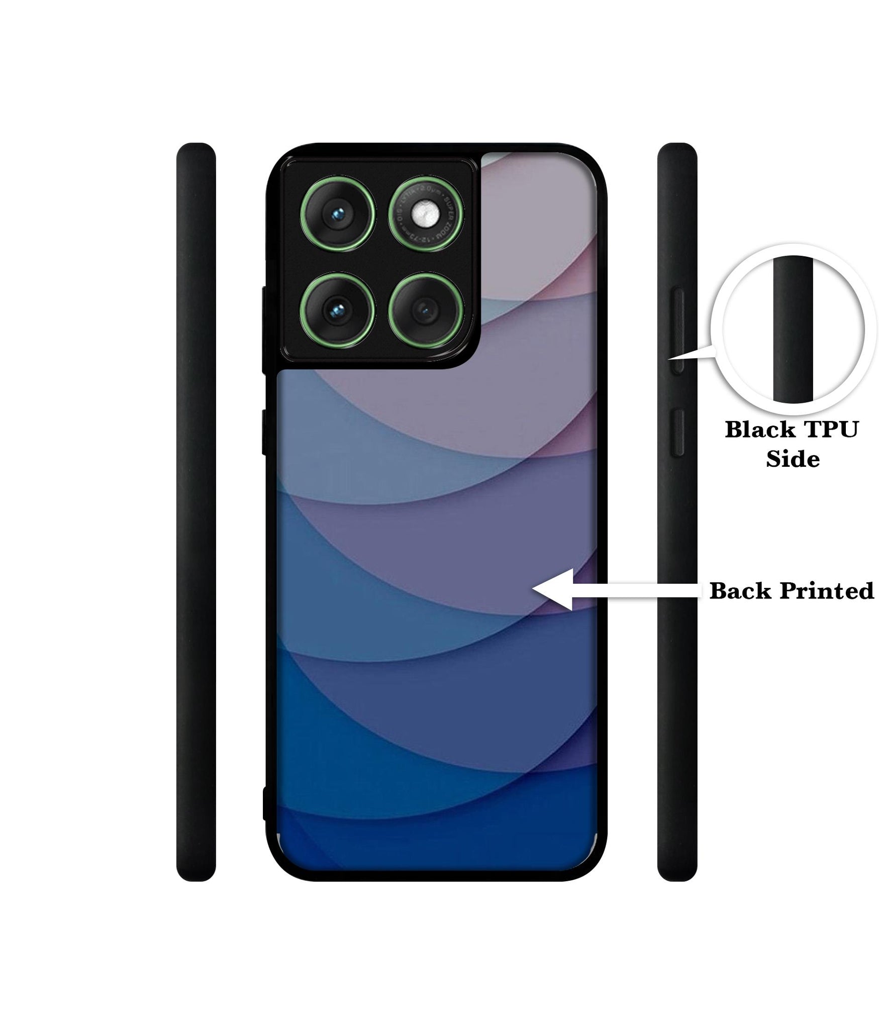Waves Pattern Print Designer 2D Printed Back Case Cover for Motorola Moto Edge 60 5G / Edge 60 Fusion 5G