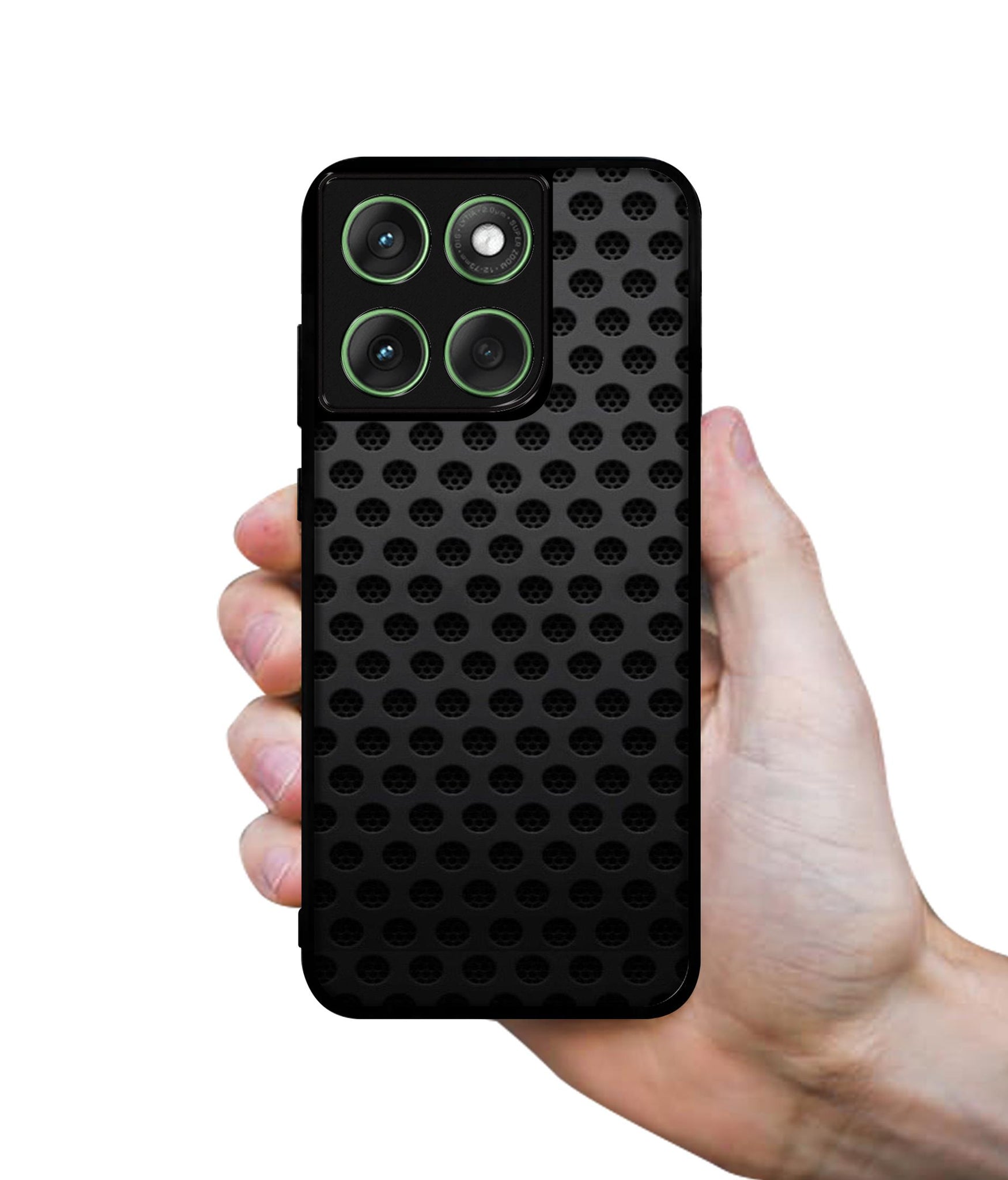 Black Circle Designer 2D Printed Back Case Cover for Motorola Moto Edge 60 5G / Edge 60 Fusion 5G