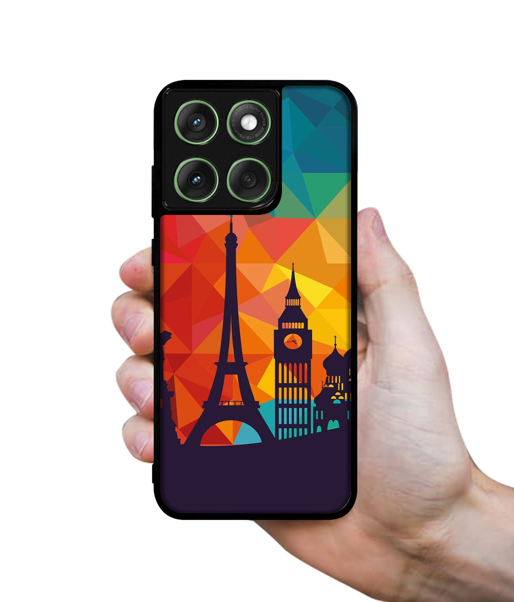 Colored Paris Designer 2D Printed Back Case Cover for Motorola Moto Edge 60 5G / Edge 60 Fusion 5G