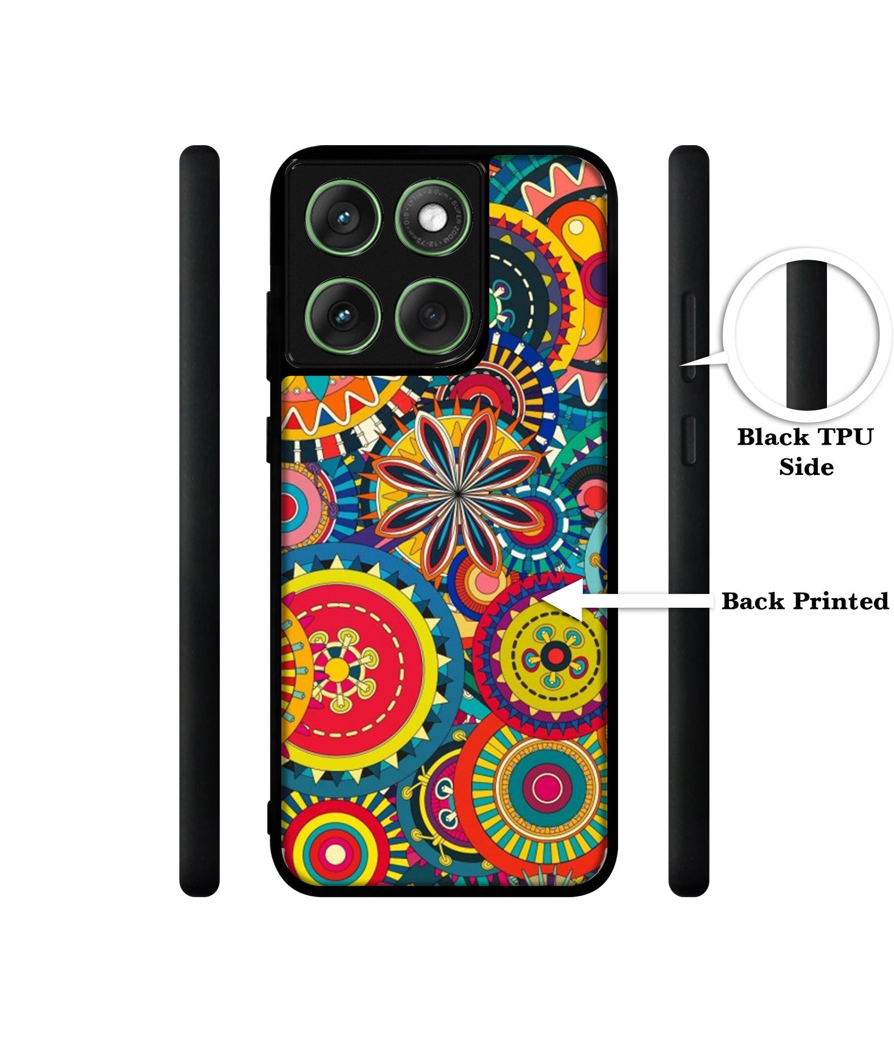 Ring Pattern Print Designer 2D Printed Back Case Cover for Motorola Moto Edge 60 5G / Edge 60 Fusion 5G