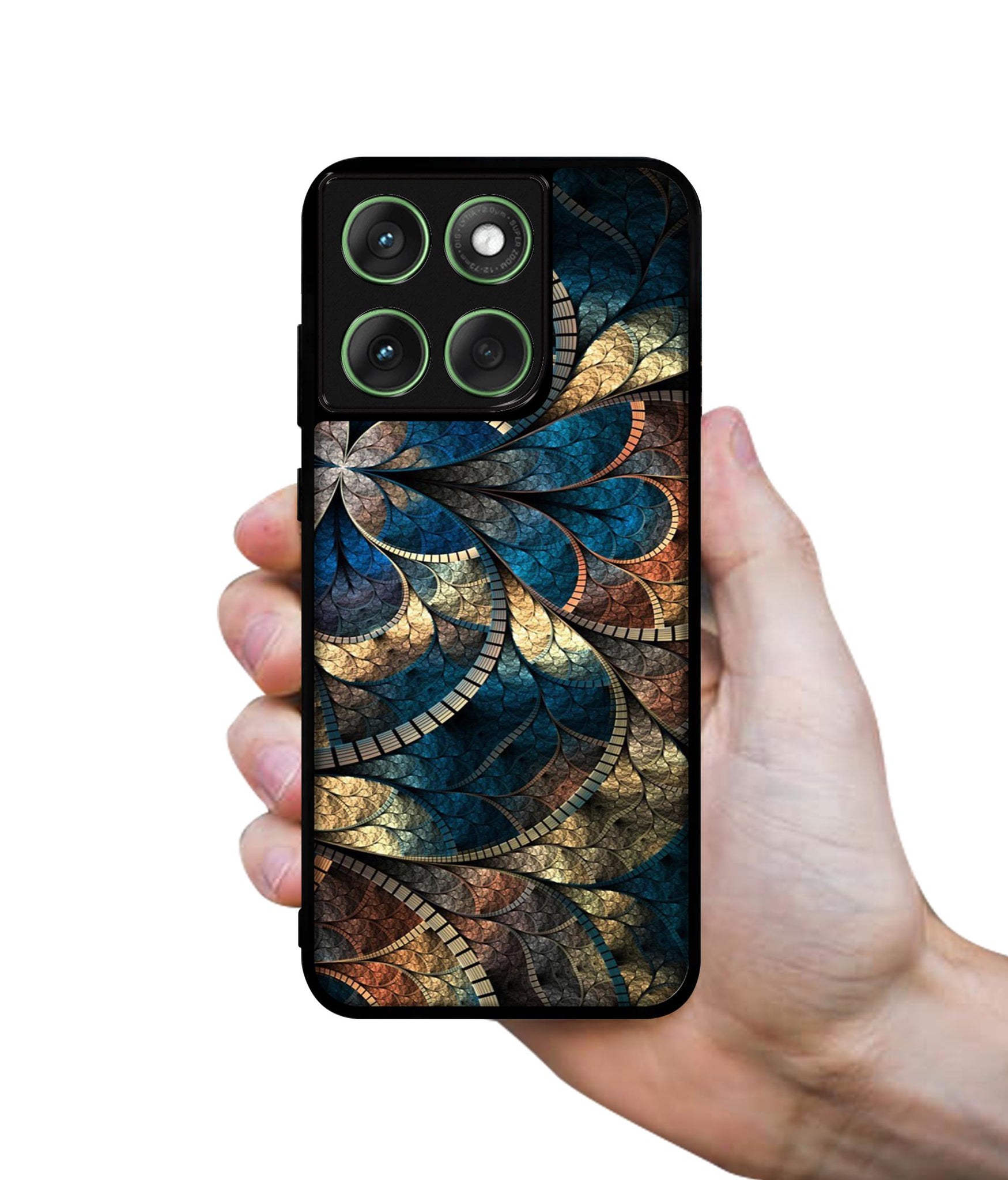 Fractional Pattern Designer 2D Printed Back Case Cover for Motorola Moto Edge 60 5G / Edge 60 Fusion 5G