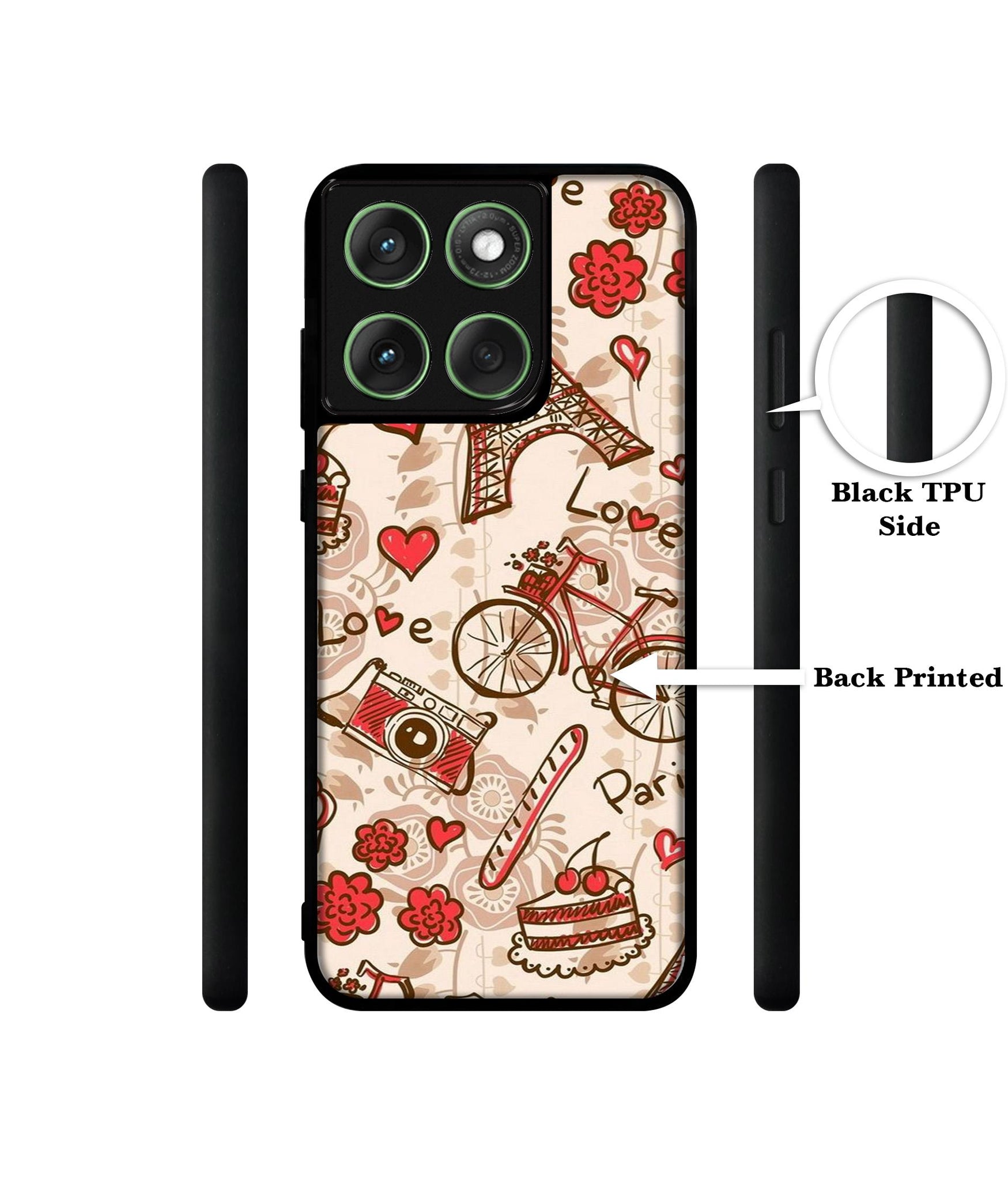 Vintage Paris Designer 2D Printed Back Case Cover for Motorola Moto Edge 60 5G / Edge 60 Fusion 5G