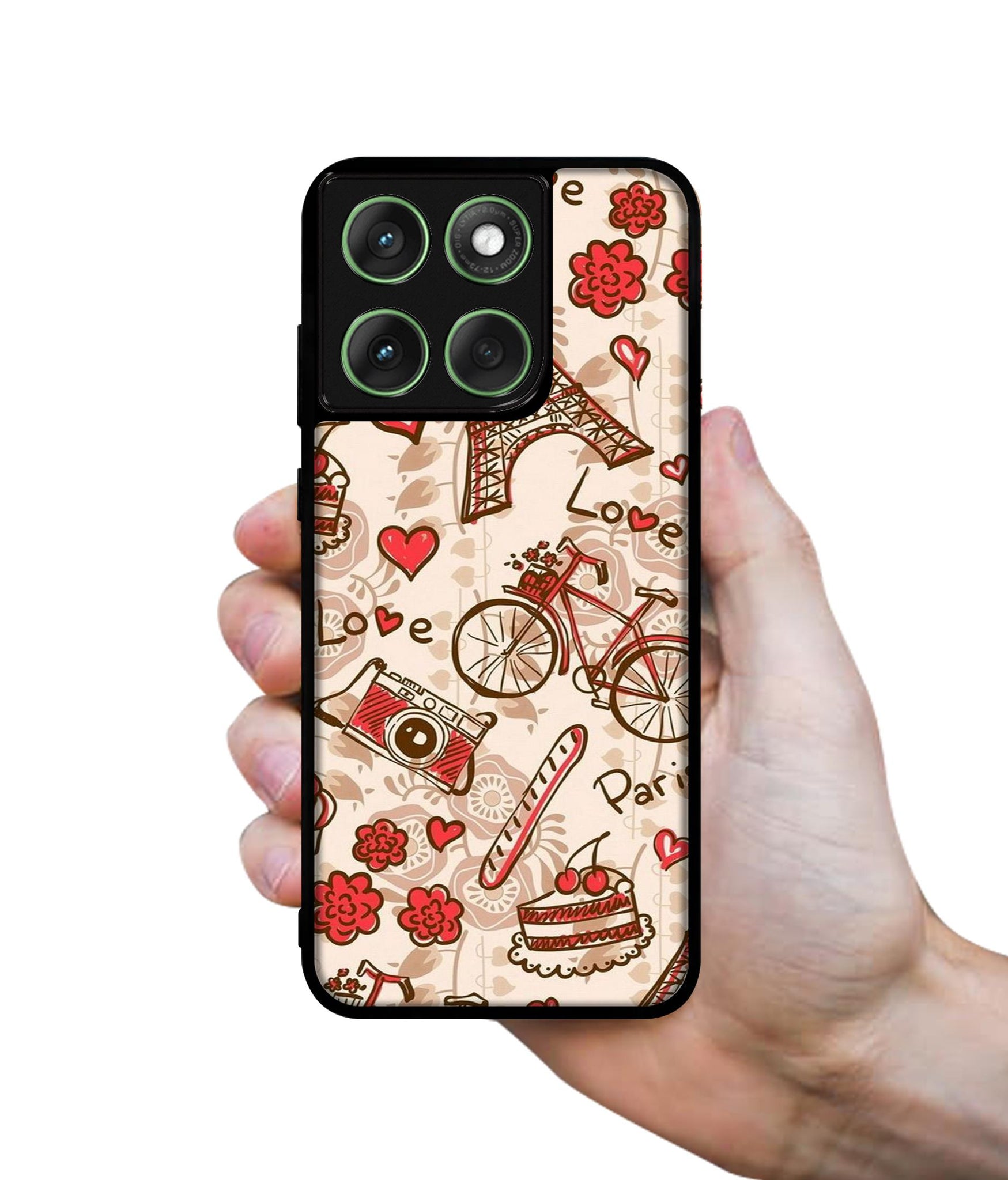 Vintage Paris Designer 2D Printed Back Case Cover for Motorola Moto Edge 60 5G / Edge 60 Fusion 5G