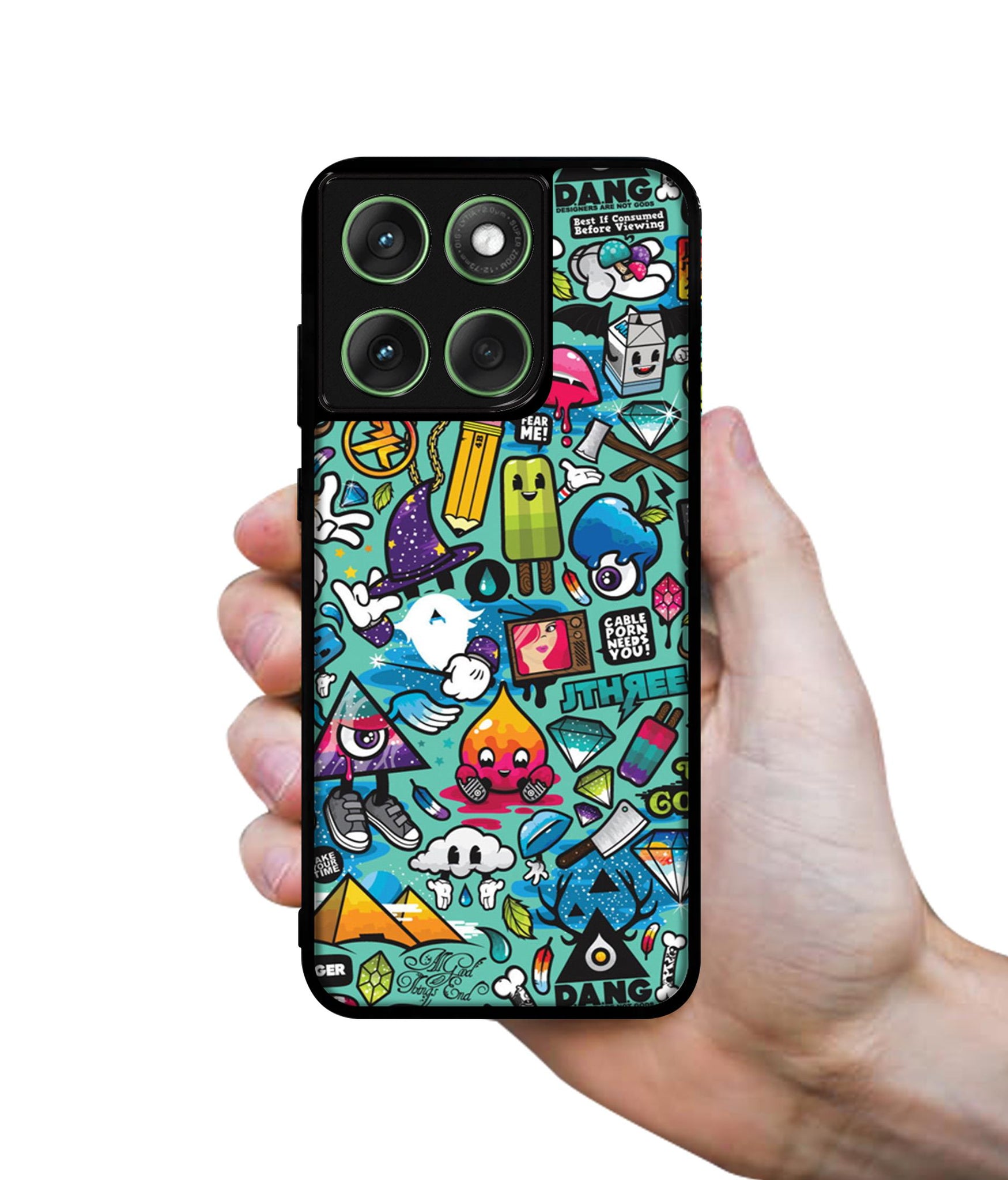 Crazy Designer 2D Printed Back Case Cover for Motorola Moto Edge 60 5G / Edge 60 Fusion 5G