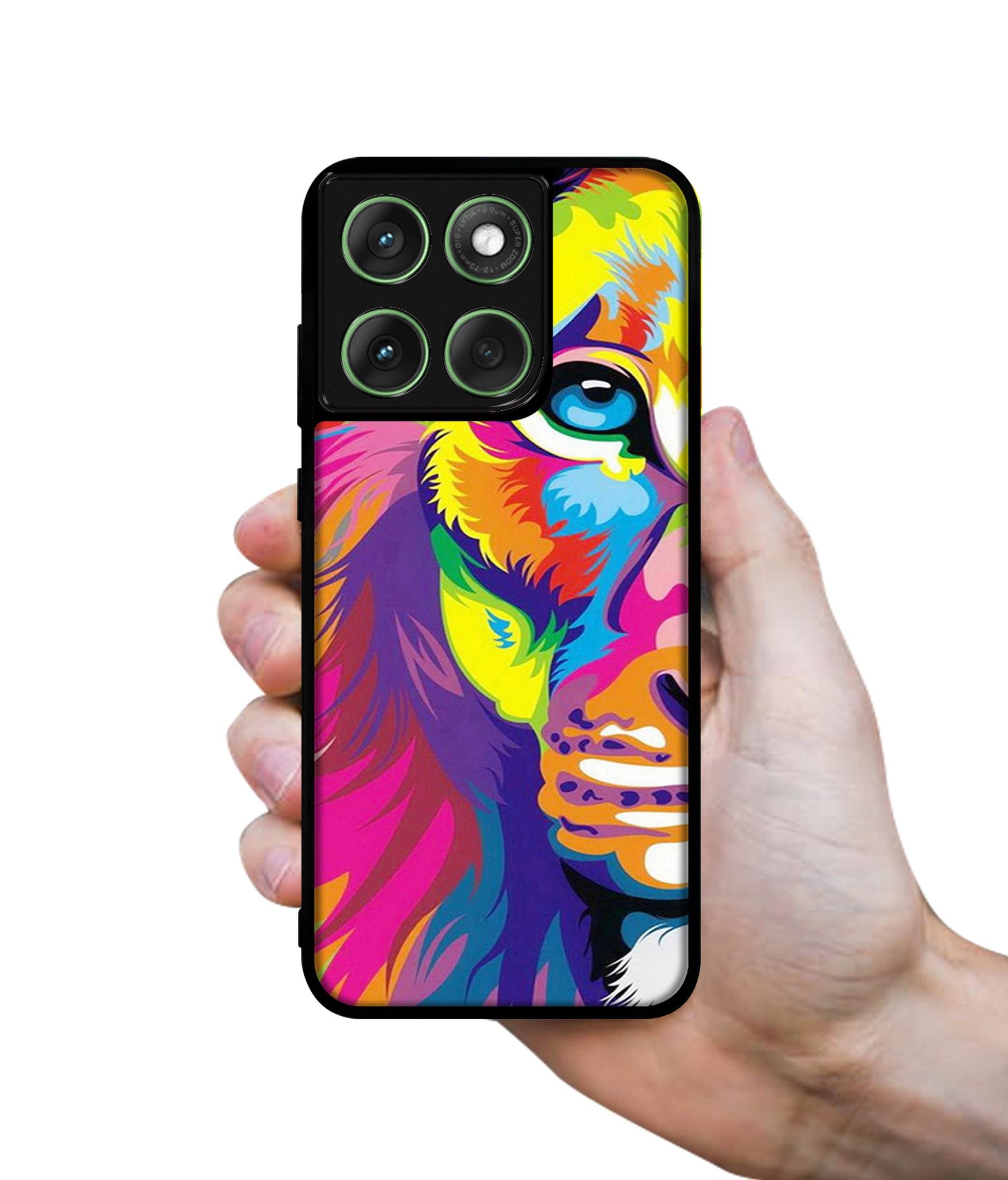 Lion Designer 2D Printed Back Case Cover for Motorola Moto Edge 60 5G / Edge 60 Fusion 5G