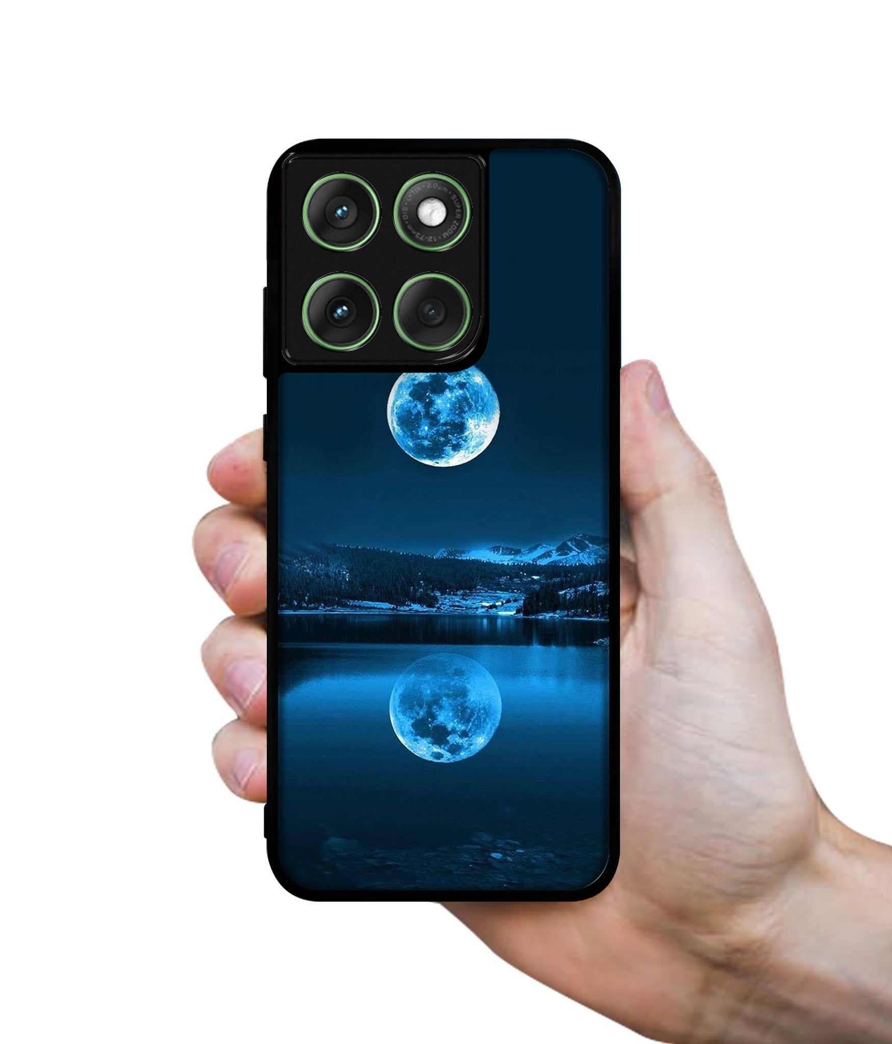 Moon Pattern Print Designer 2D Printed Back Case Cover for Motorola Moto Edge 60 5G / Edge 60 Fusion 5G
