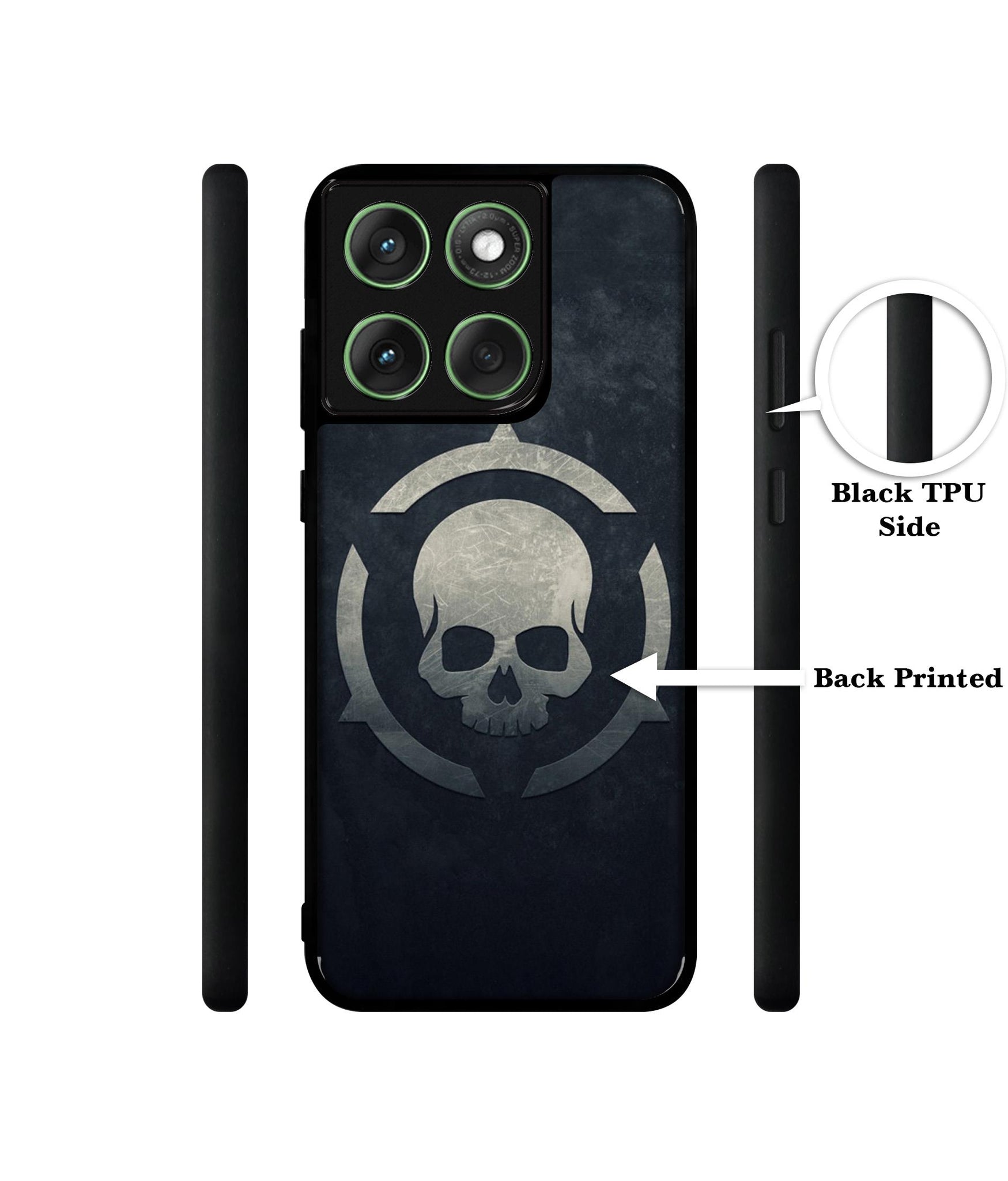 Skull Pattern Print Designer 2D Printed Back Case Cover for Motorola Moto Edge 60 5G / Edge 60 Fusion 5G