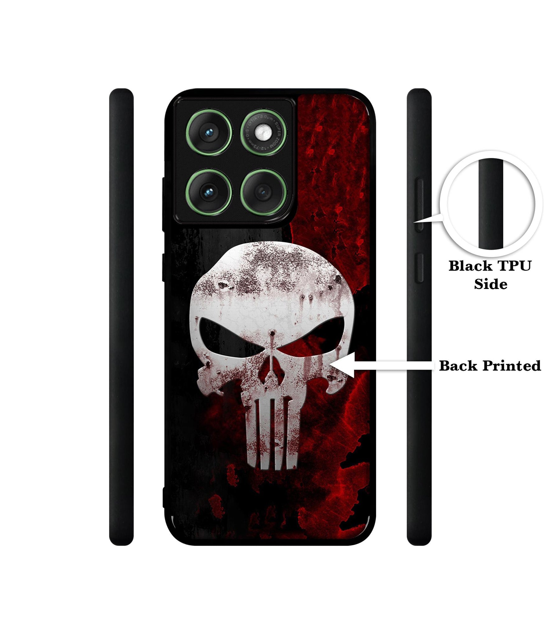 Punisher Skull Designer 2D Printed Back Case Cover for Motorola Moto Edge 60 5G / Edge 60 Fusion 5G