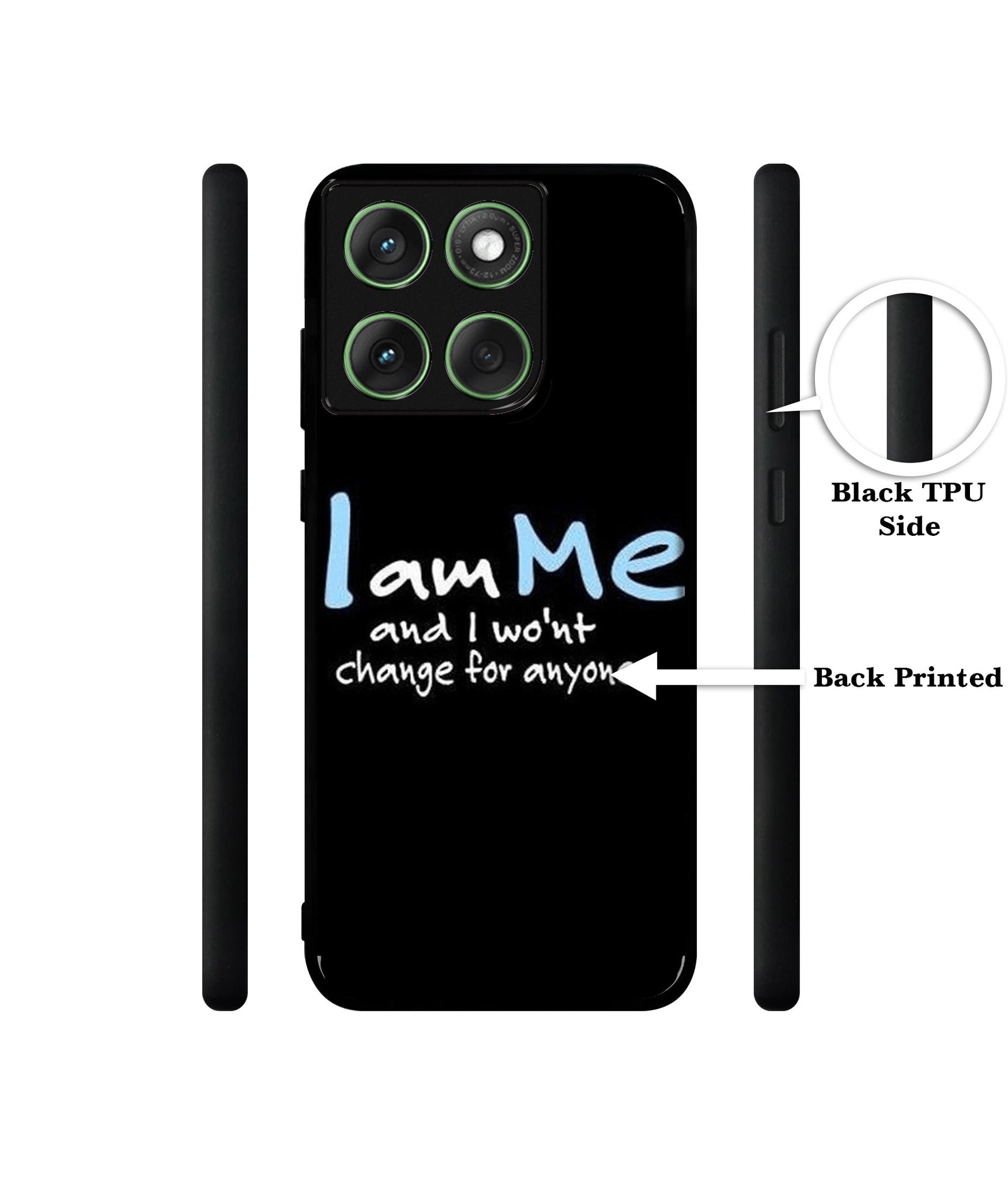 I Am Me Quotes Designer 2D Printed Back Case Cover for Motorola Moto Edge 60 5G / Edge 60 Fusion 5G