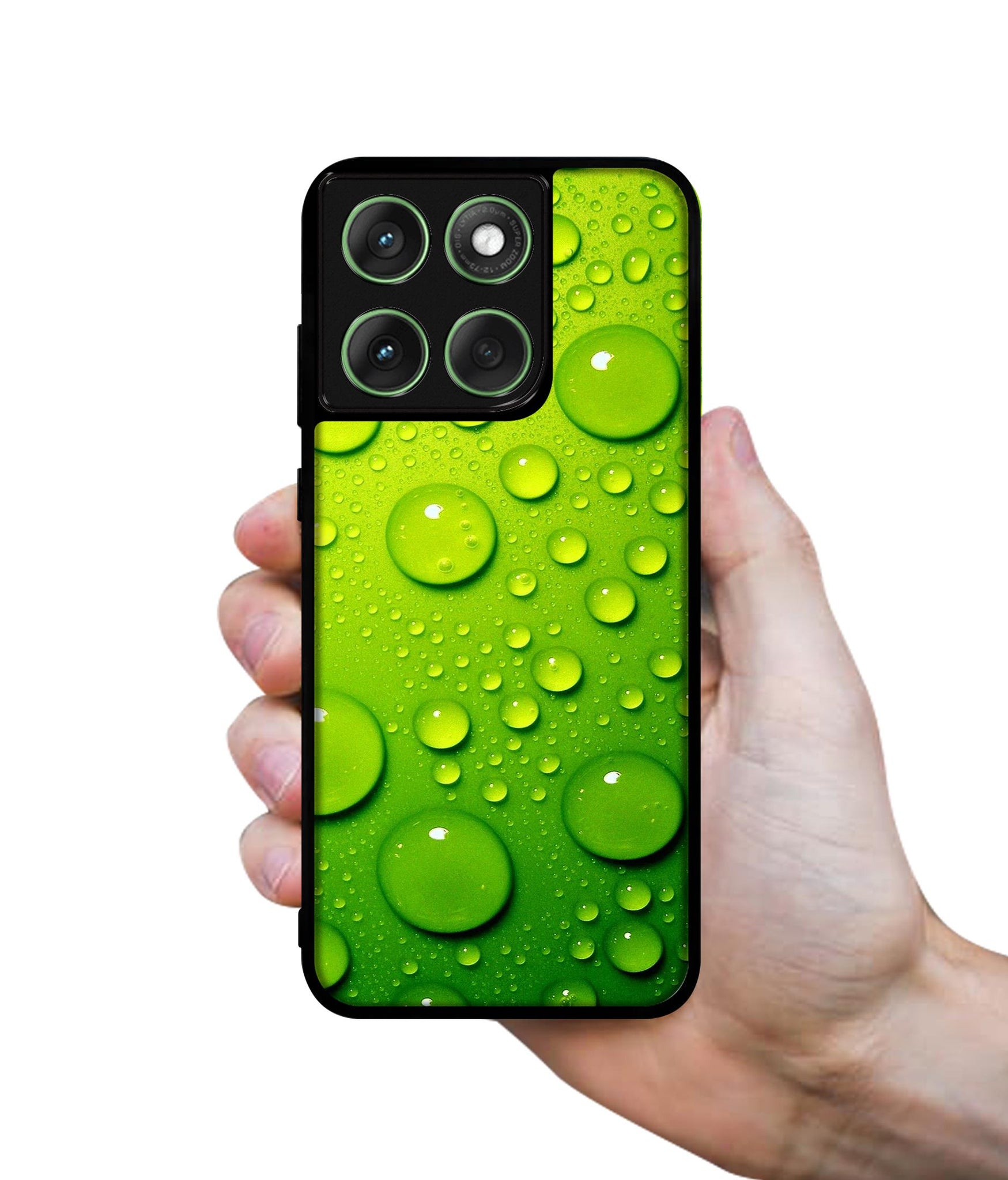 Green Bubbles Designer 2D Printed Back Case Cover for Motorola Moto Edge 60 5G / Edge 60 Fusion 5G