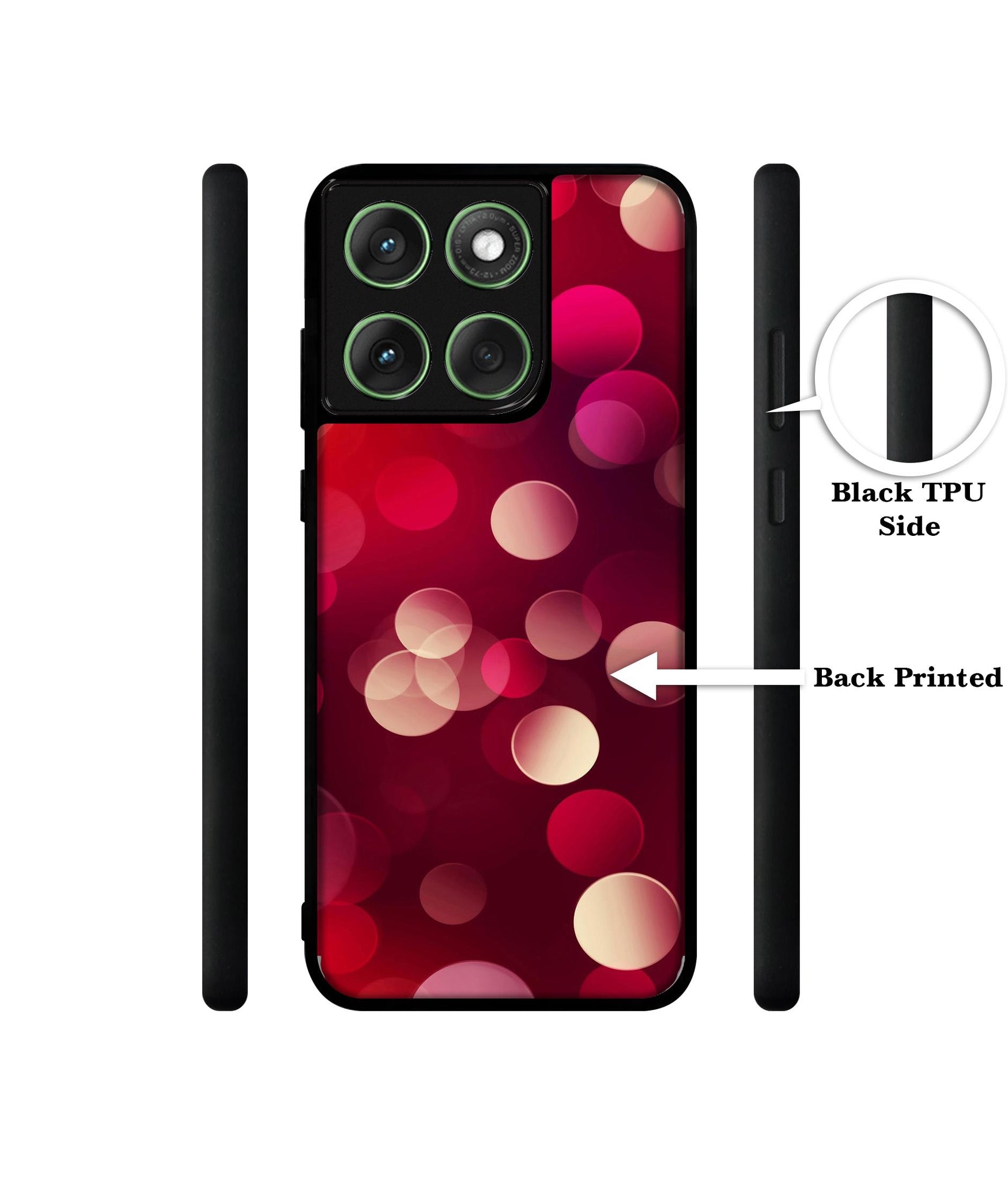 3D Circles Designer 2D Printed Back Case Cover for Motorola Moto Edge 60 5G / Edge 60 Fusion 5G