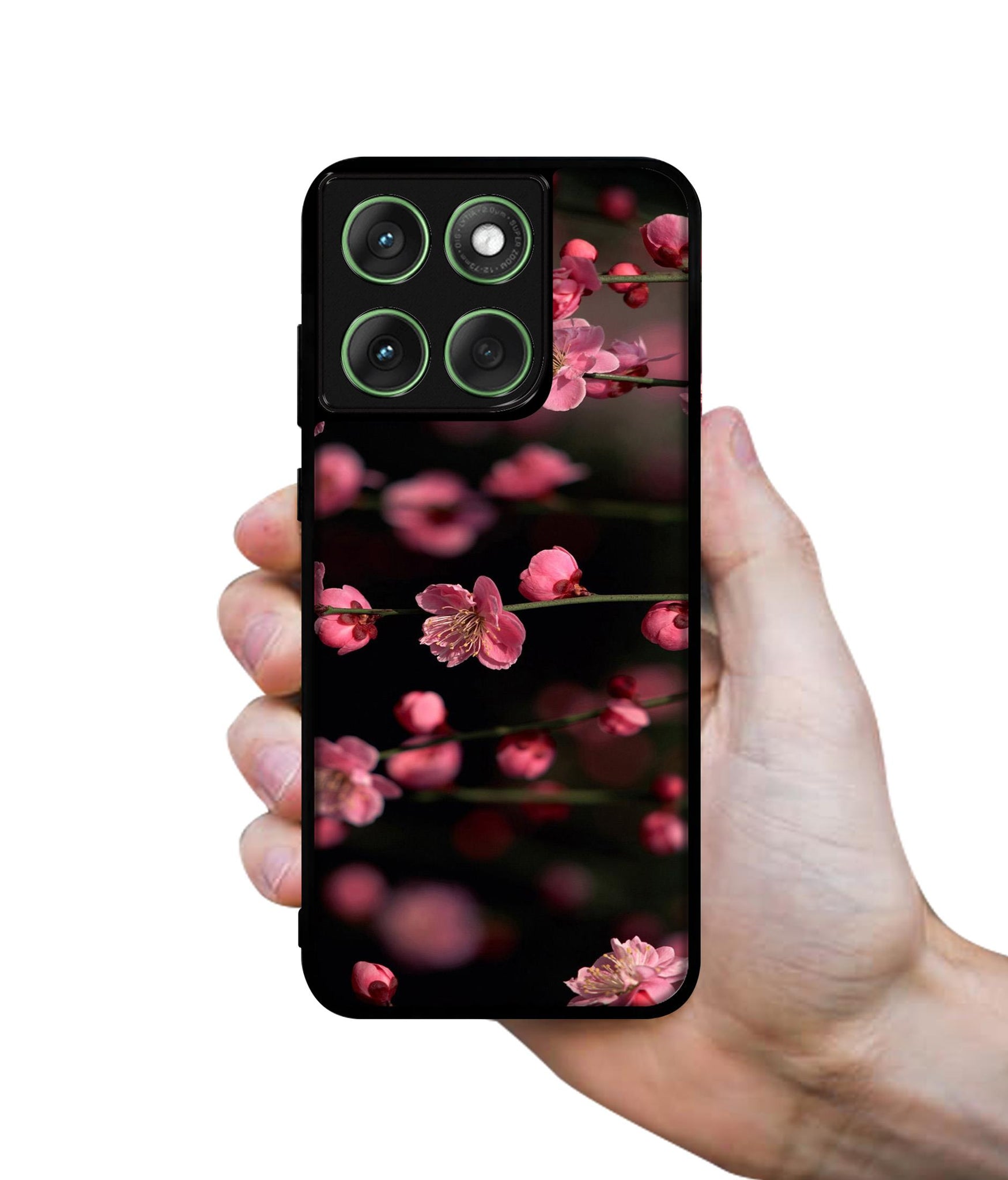 Pink Flowers Designer 2D Printed Back Case Cover for Motorola Moto Edge 60 5G / Edge 60 Fusion 5G