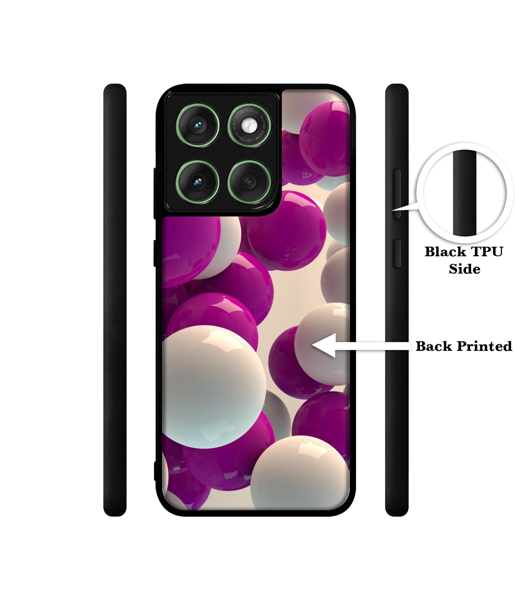 3D Balloons Designer 2D Printed Back Case Cover for Motorola Moto Edge 60 5G / Edge 60 Fusion 5G
