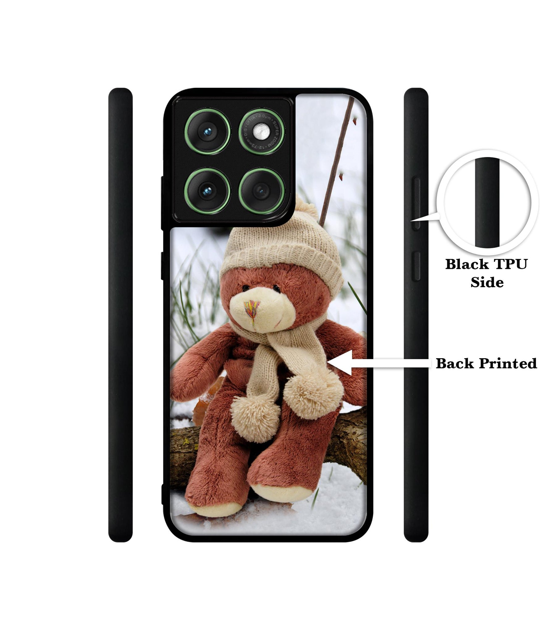 Woolen Bear Designer 2D Printed Back Case Cover for Motorola Moto Edge 60 5G / Edge 60 Fusion 5G