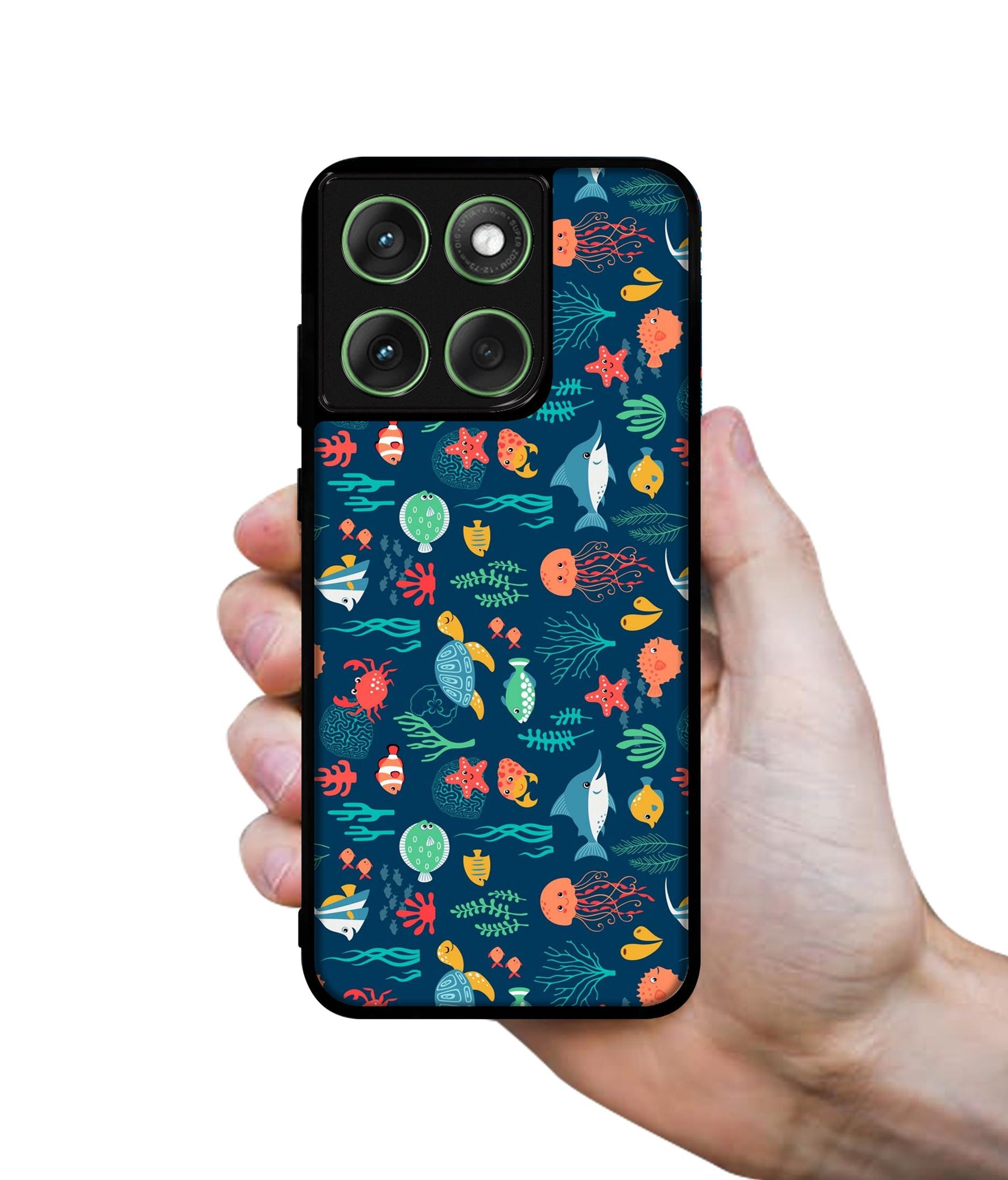 Aquarium Texture Designer 2D Printed Back Case Cover for Motorola Moto Edge 60 5G / Edge 60 Fusion 5G