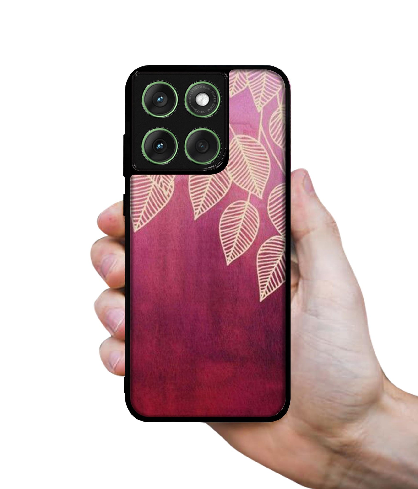 Leaf Pattern Designer 2D Printed Back Case Cover for Motorola Moto Edge 60 5G / Edge 60 Fusion 5G