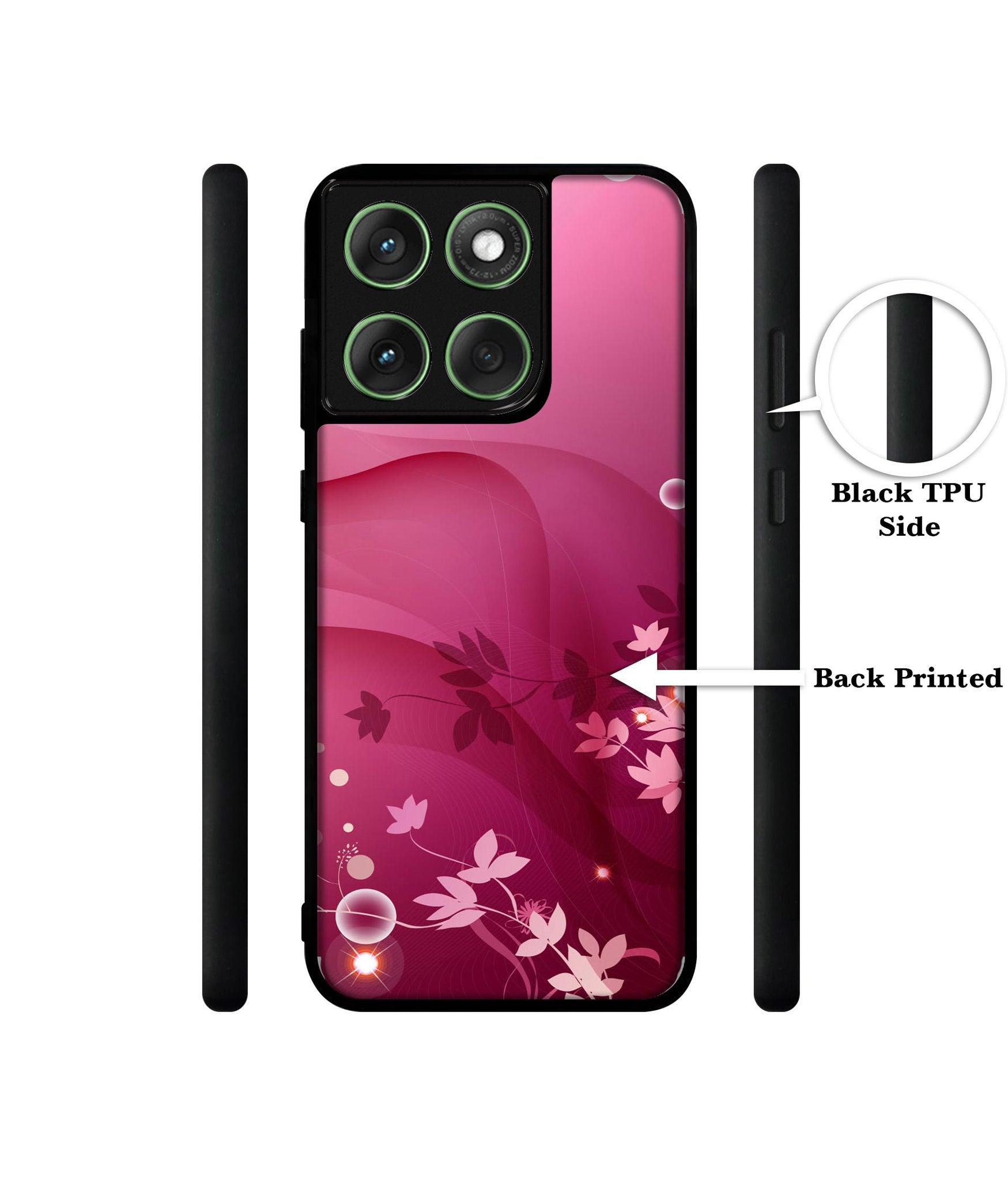 Pink Abstract Designer 2D Printed Back Case Cover for Motorola Moto Edge 60 5G / Edge 60 Fusion 5G