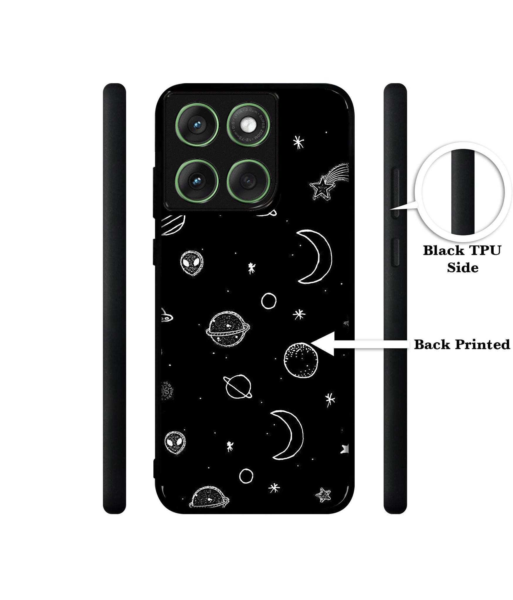 Space Stars Universe Designer 2D Printed Back Case Cover for Motorola Moto Edge 60 5G / Edge 60 Fusion 5G