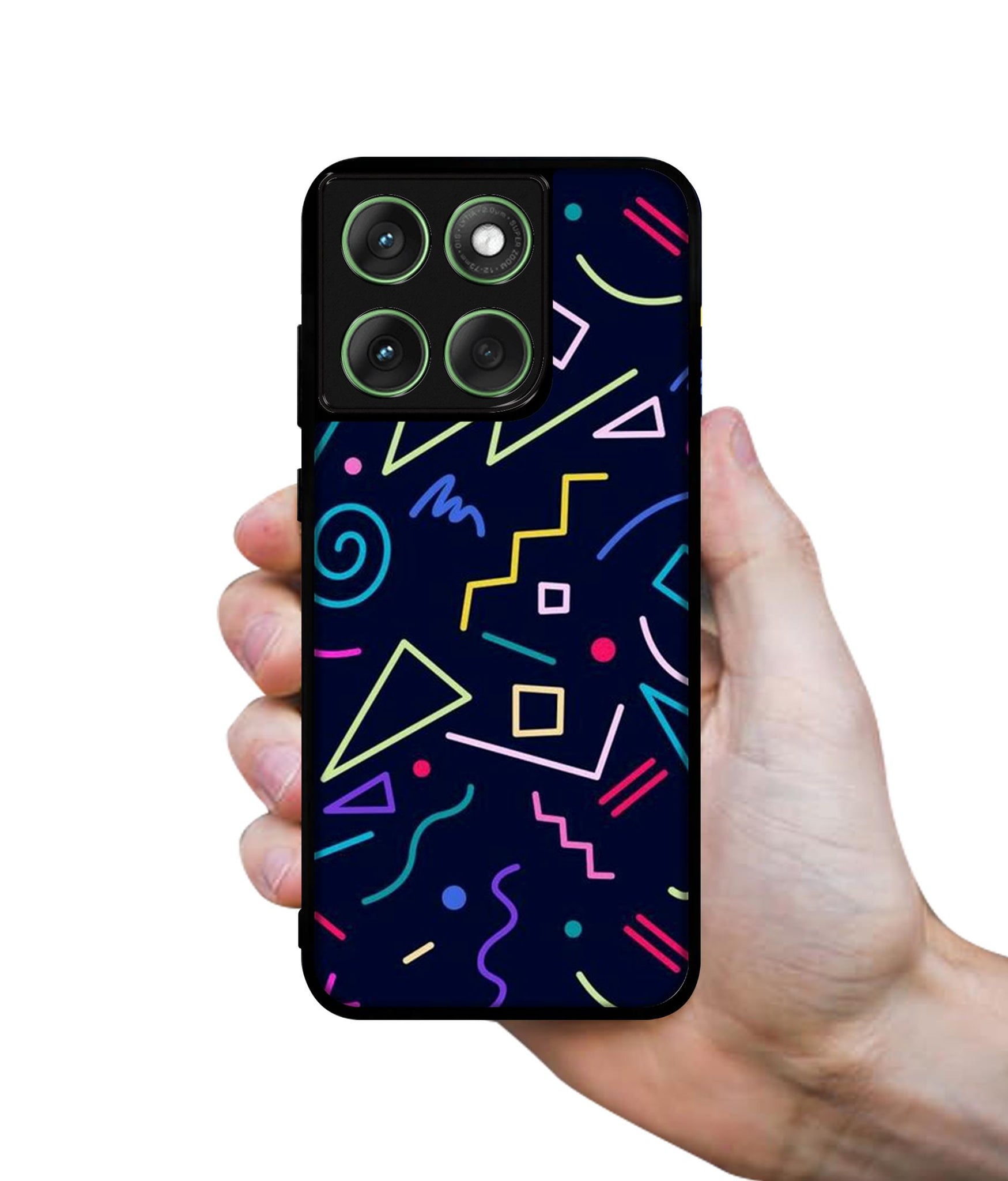 Retro Abstract Designer 2D Printed Back Case Cover for Motorola Moto Edge 60 5G / Edge 60 Fusion 5G