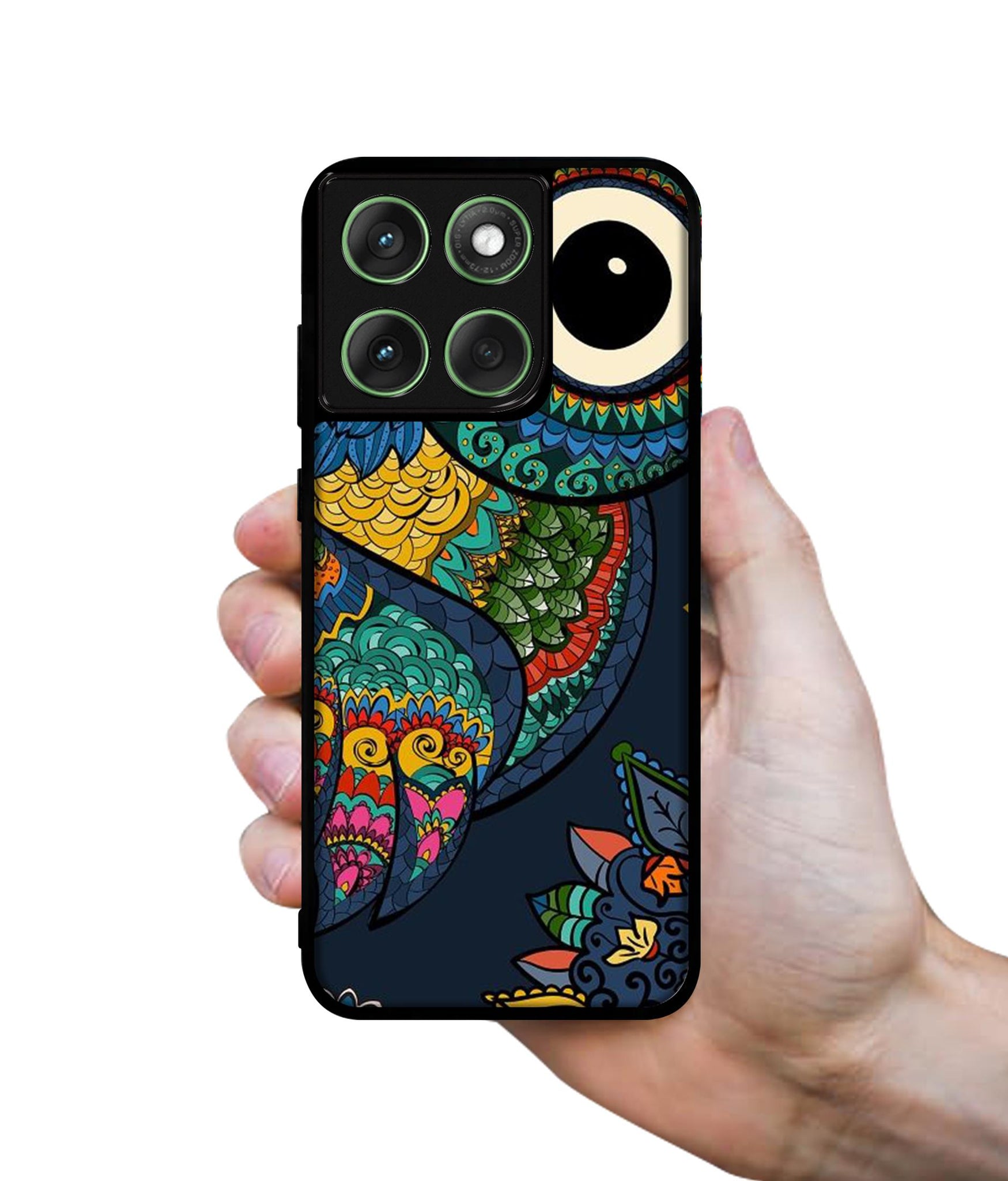 Owl Illustration Designer 2D Printed Back Case Cover for Motorola Moto Edge 60 5G / Edge 60 Fusion 5G