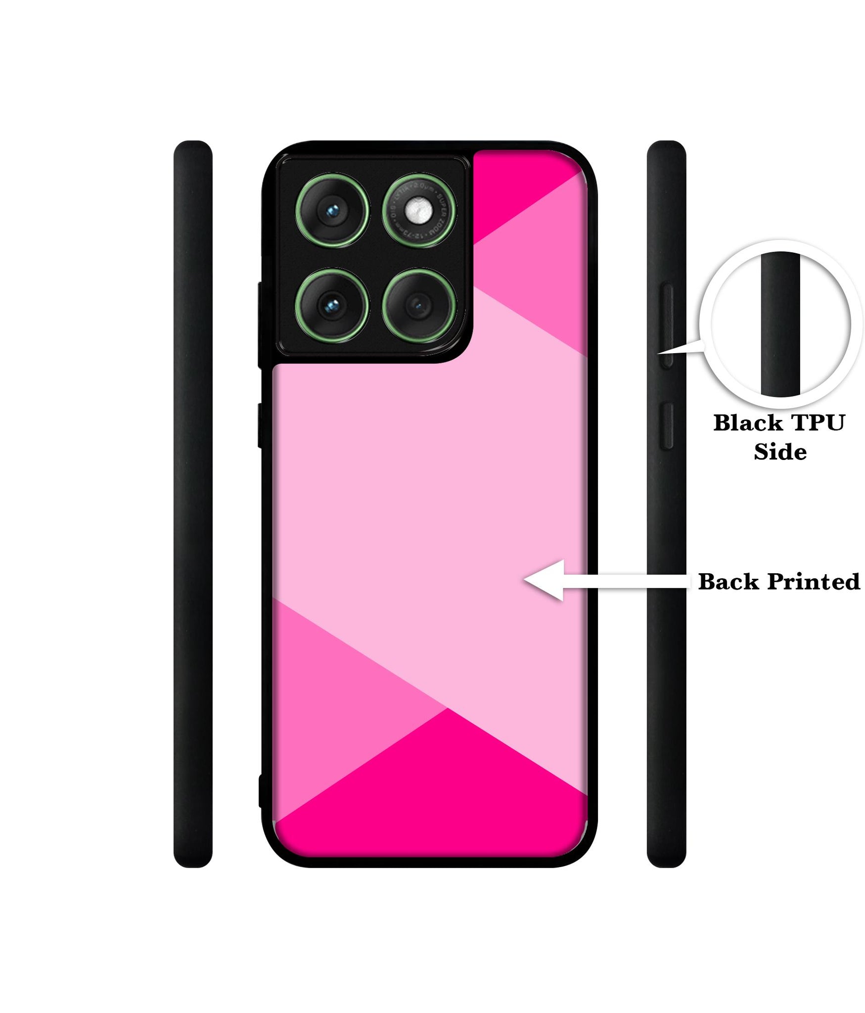Pink Cross Vector Designer 2D Printed Back Case Cover for Motorola Moto Edge 60 5G / Edge 60 Fusion 5G