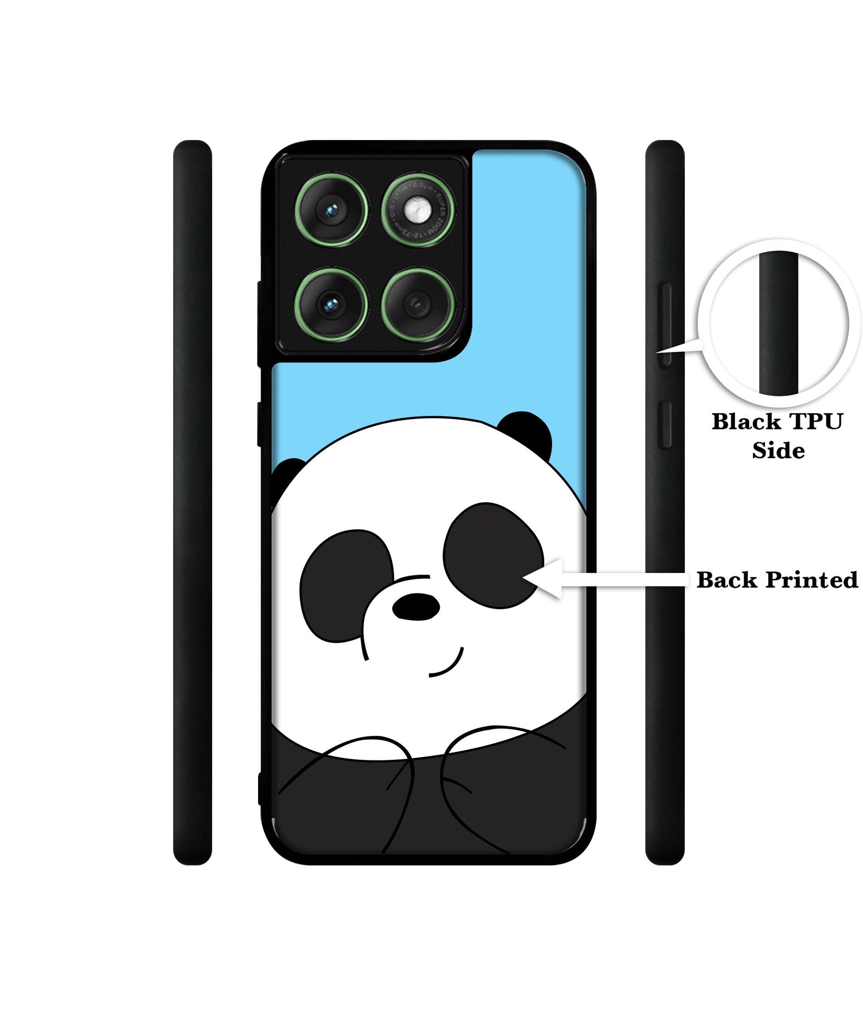 Cute Panda Designer 2D Printed Back Case Cover for Motorola Moto Edge 60 5G / Edge 60 Fusion 5G