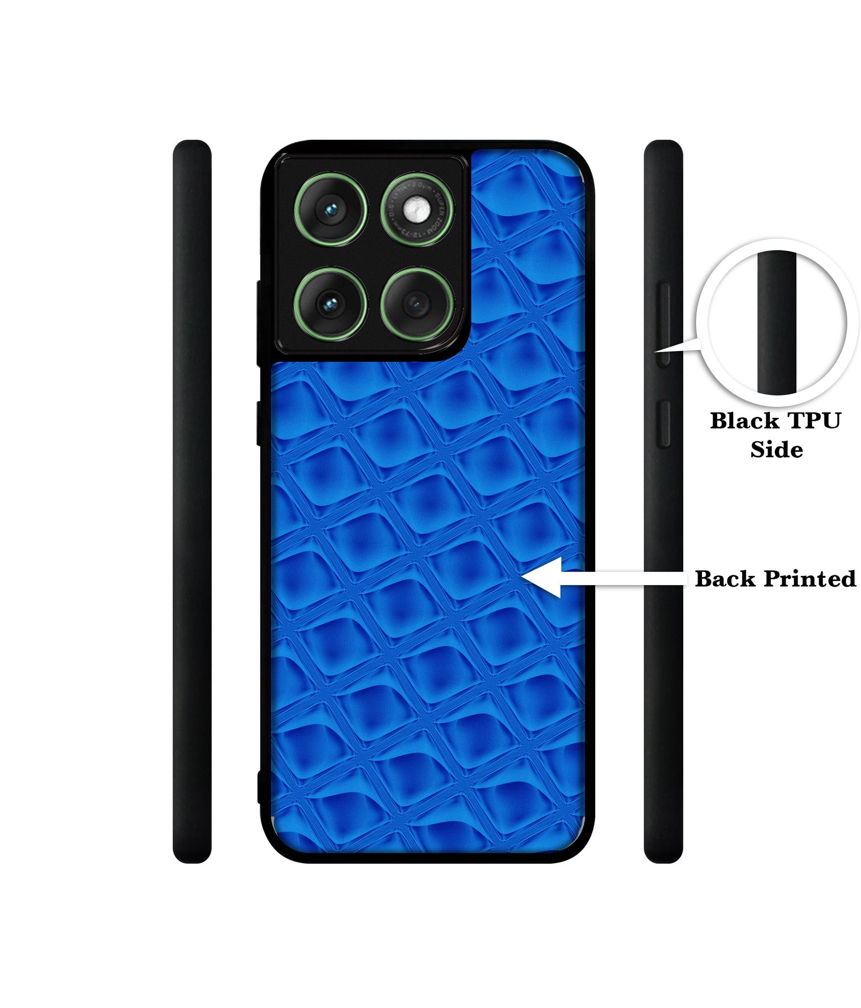 Blue Diamond Designer 2D Printed Back Case Cover for Motorola Moto Edge 60 5G / Edge 60 Fusion 5G