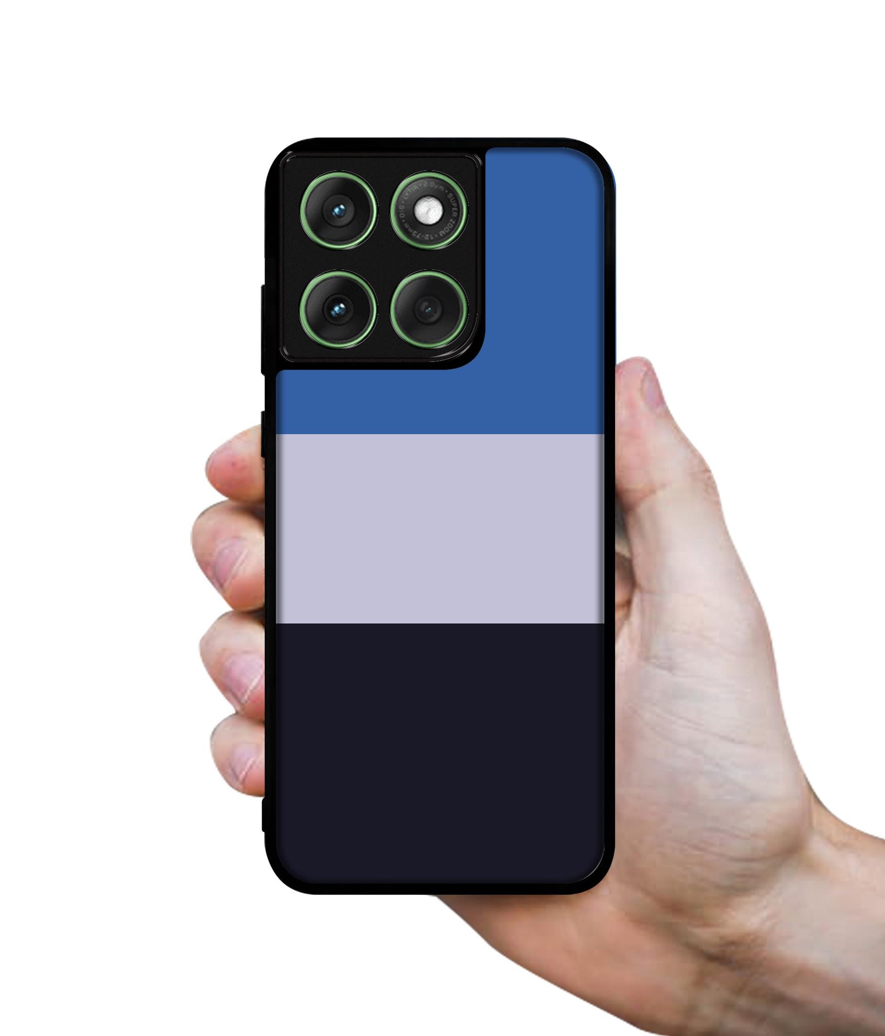 Three Color Stripes Designer 2D Printed Back Case Cover for Motorola Moto Edge 60 5G / Edge 60 Fusion 5G